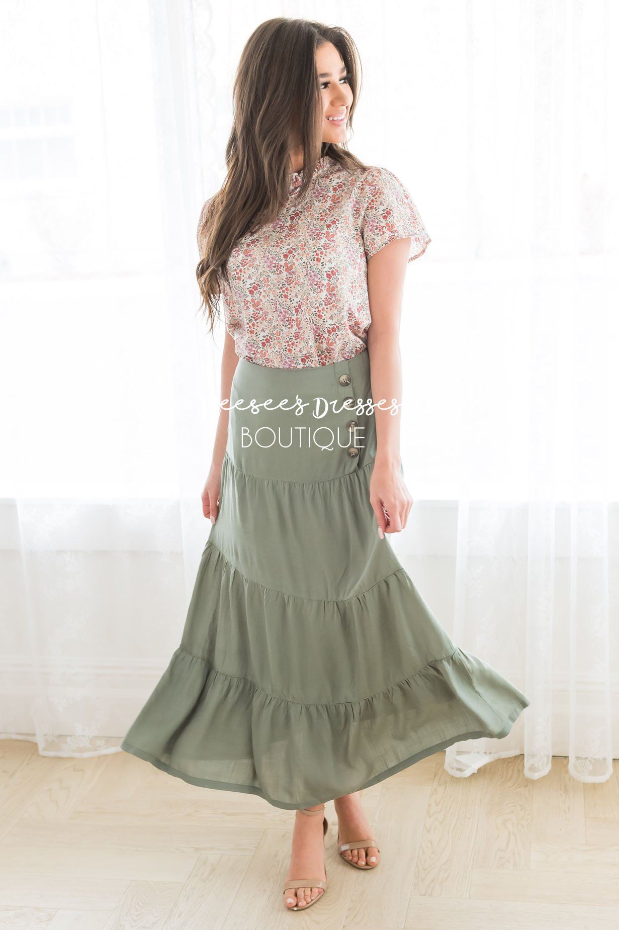 Just A Moment Modest Skirt Modest Dresses vendor-unknown