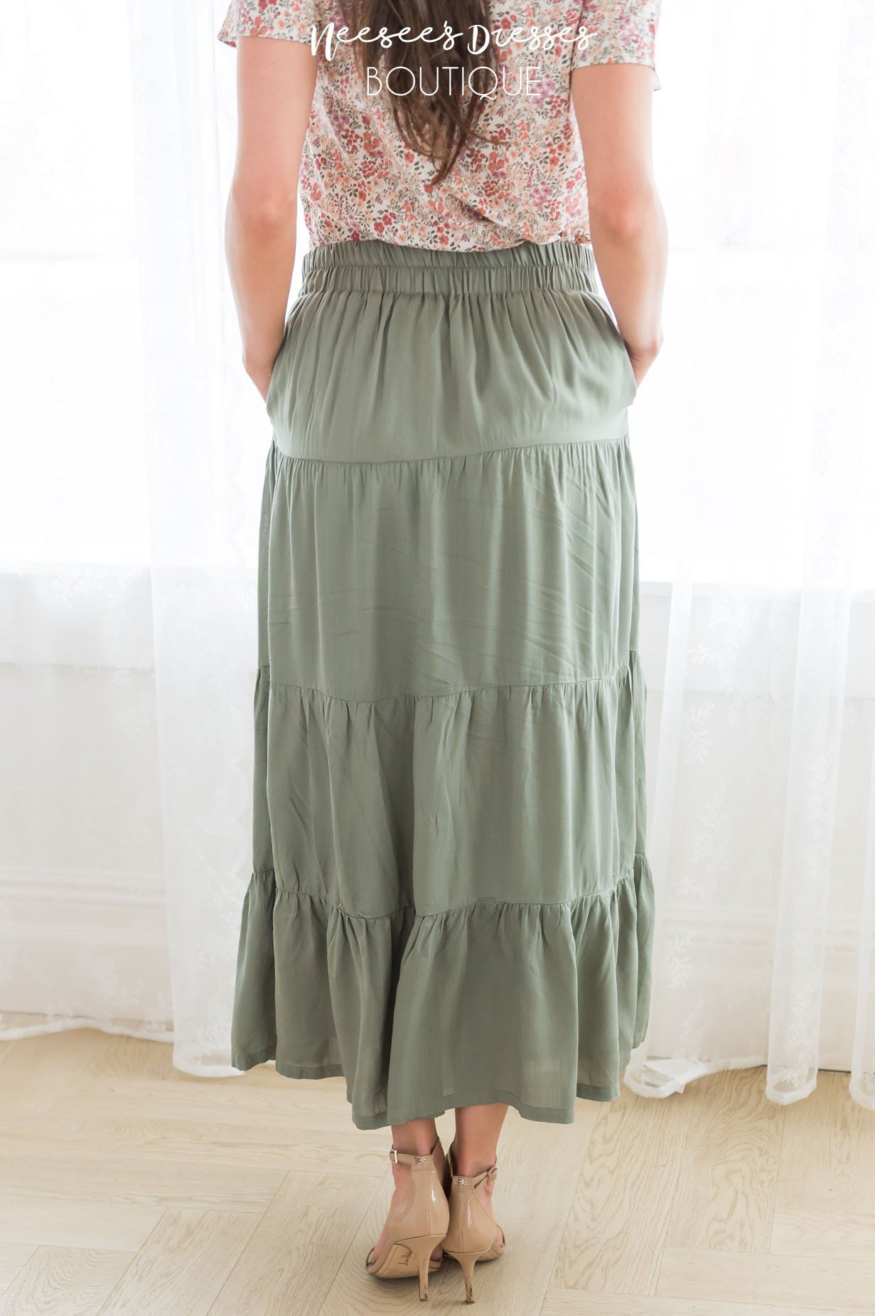Just A Moment Modest Skirt Modest Dresses vendor-unknown