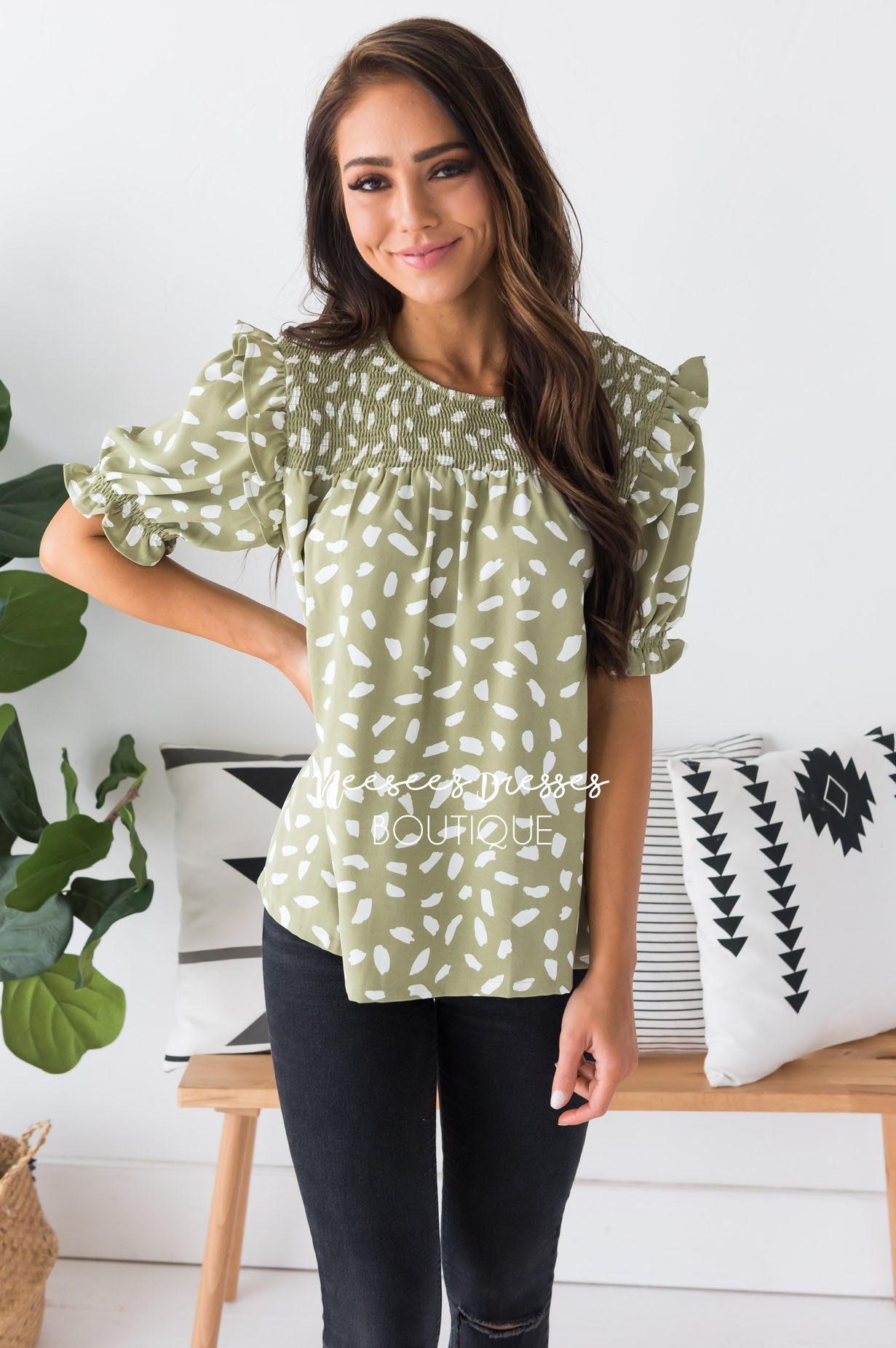 Good Impression Modest Blouse Tops vendor-unknown