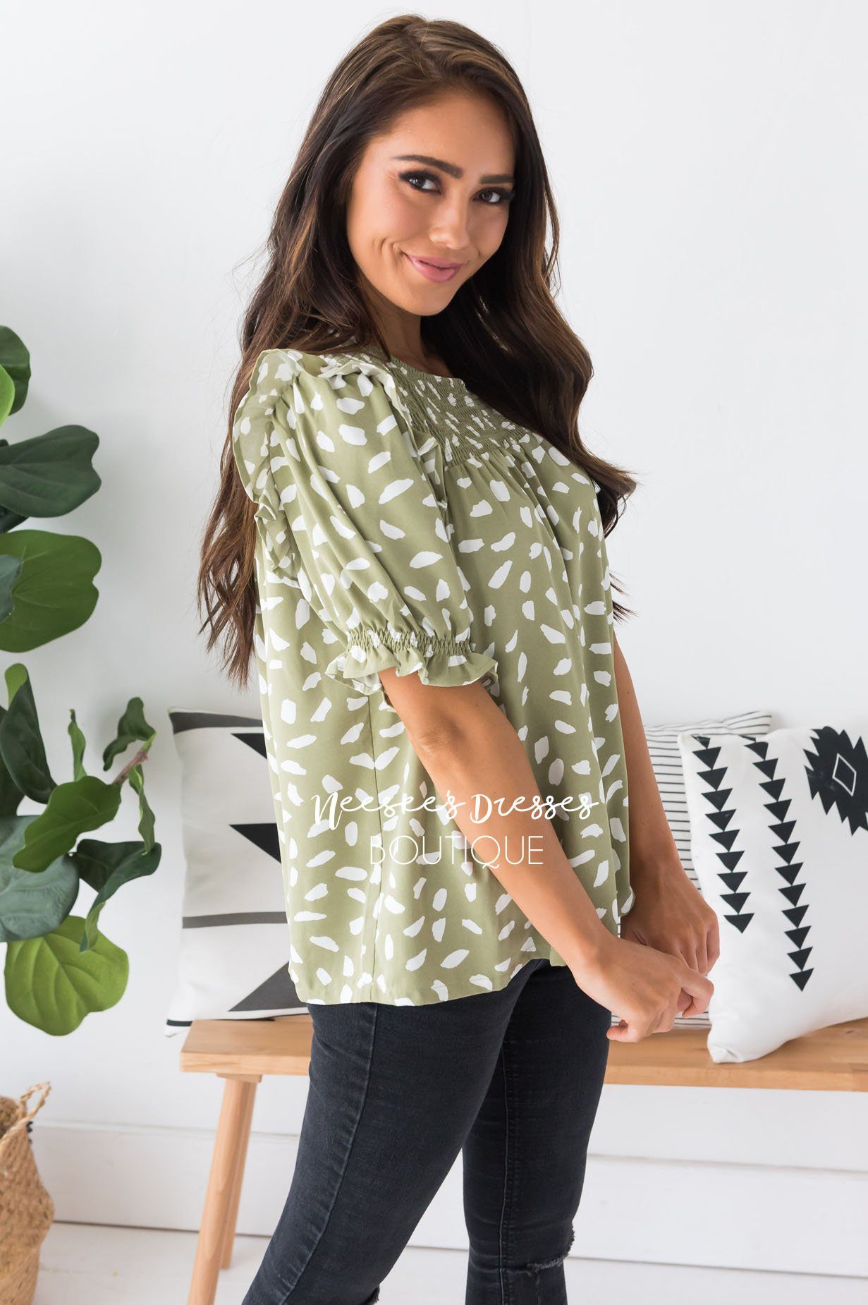 Good Impression Modest Blouse Tops vendor-unknown