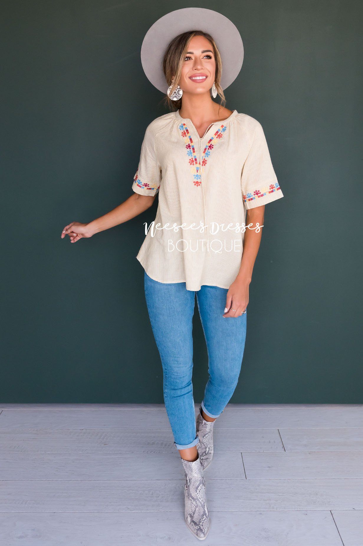 Second Chances Modest Blouse Tops vendor-unknown
