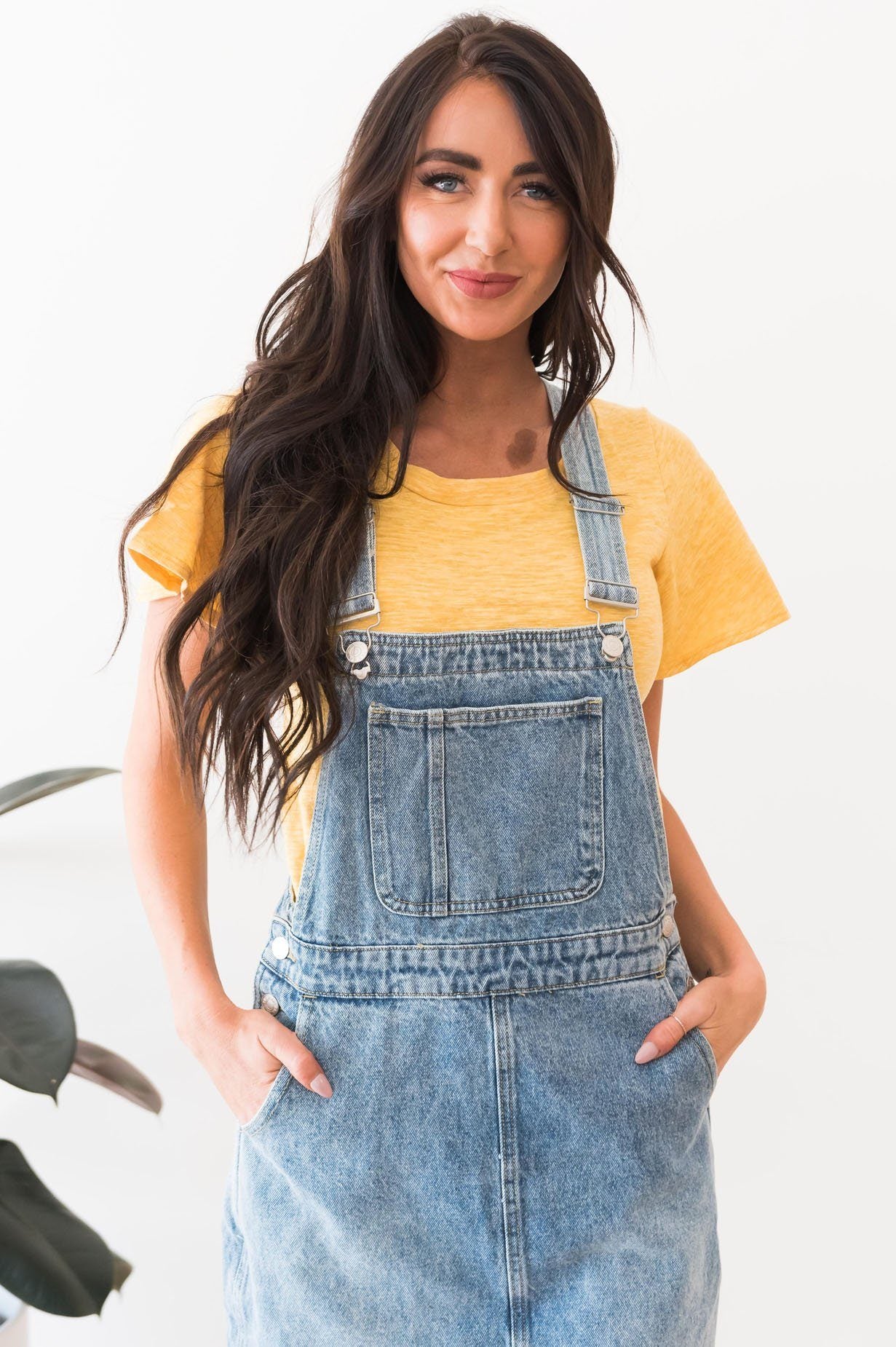 The Sharia Denim Overall Dress Modest Dresses vendor-unknown