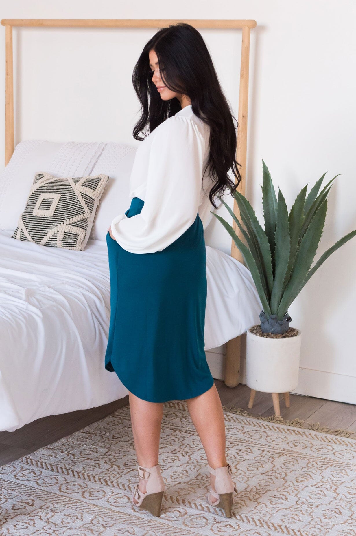 Running Errands Pocket Skirt Modest Dresses vendor-unknown