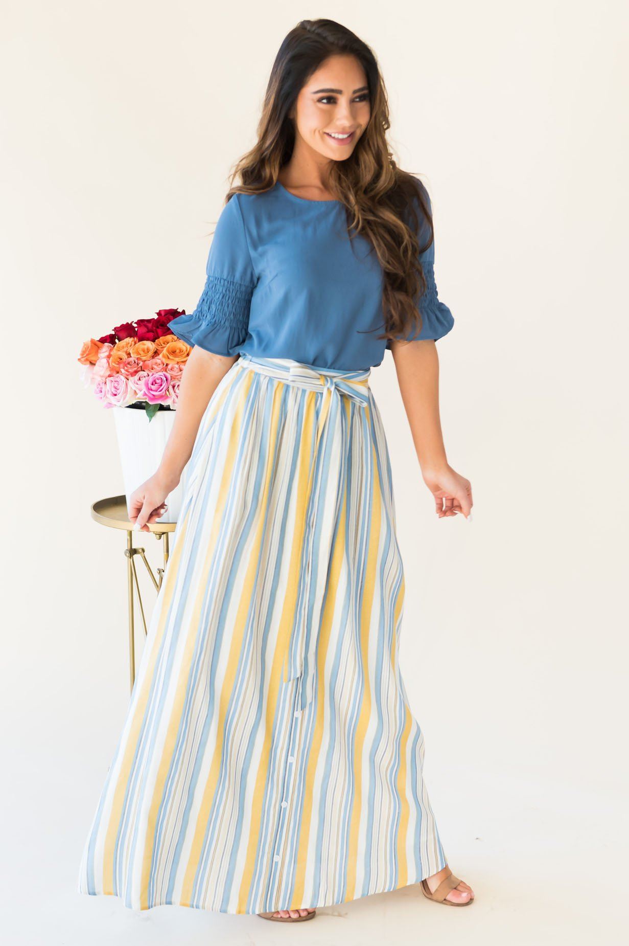Charmed and Classy Maxi Skirt Skirts vendor-unknown