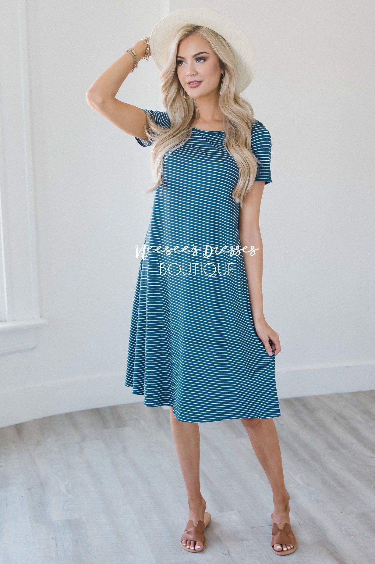 The Sara Swing Dress Modest Dresses vendor-unknown