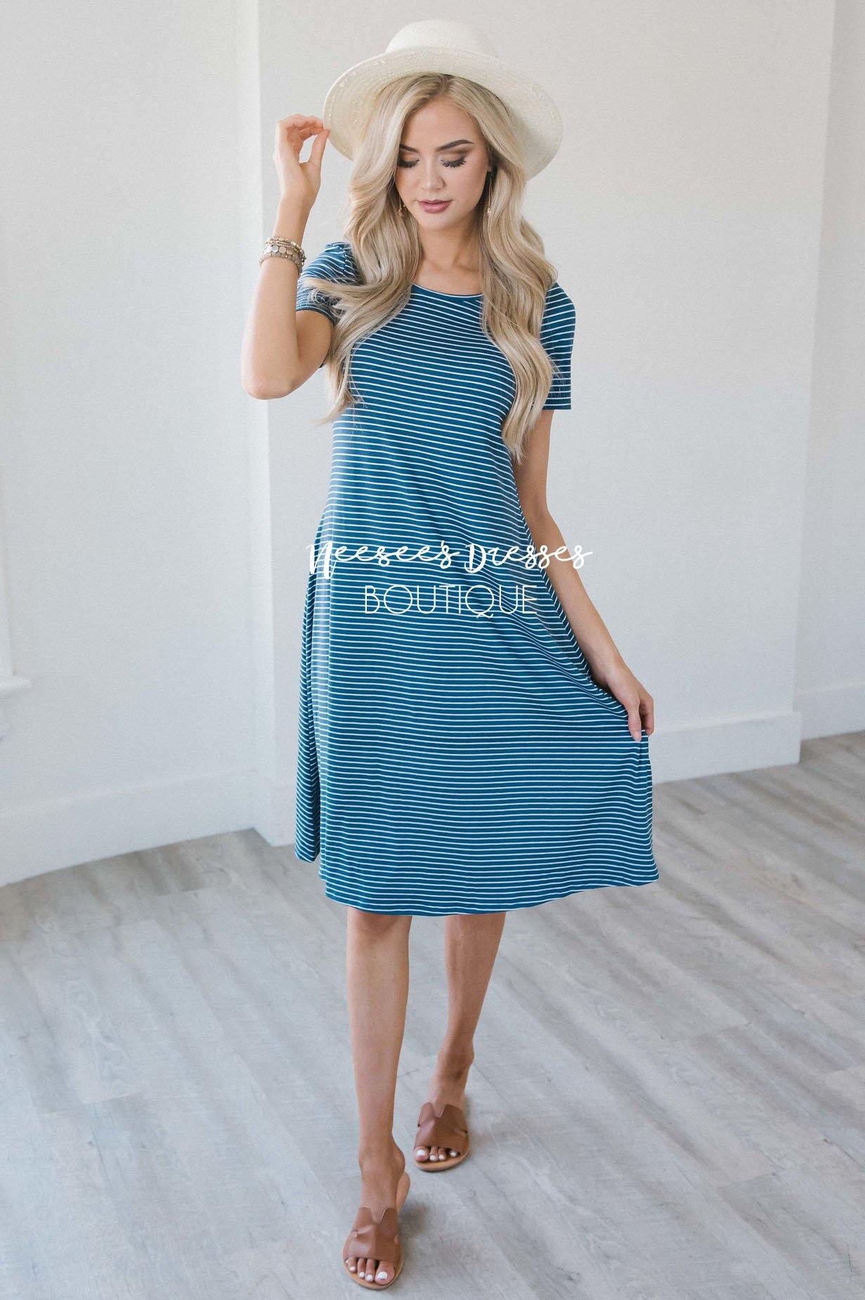The Sara Swing Dress Modest Dresses vendor-unknown