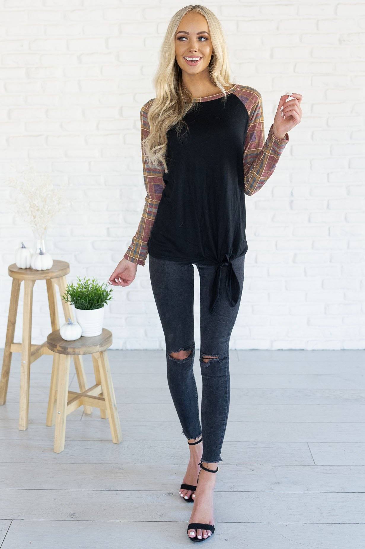 Thankful For You Modest Top Modest Dresses vendor-unknown