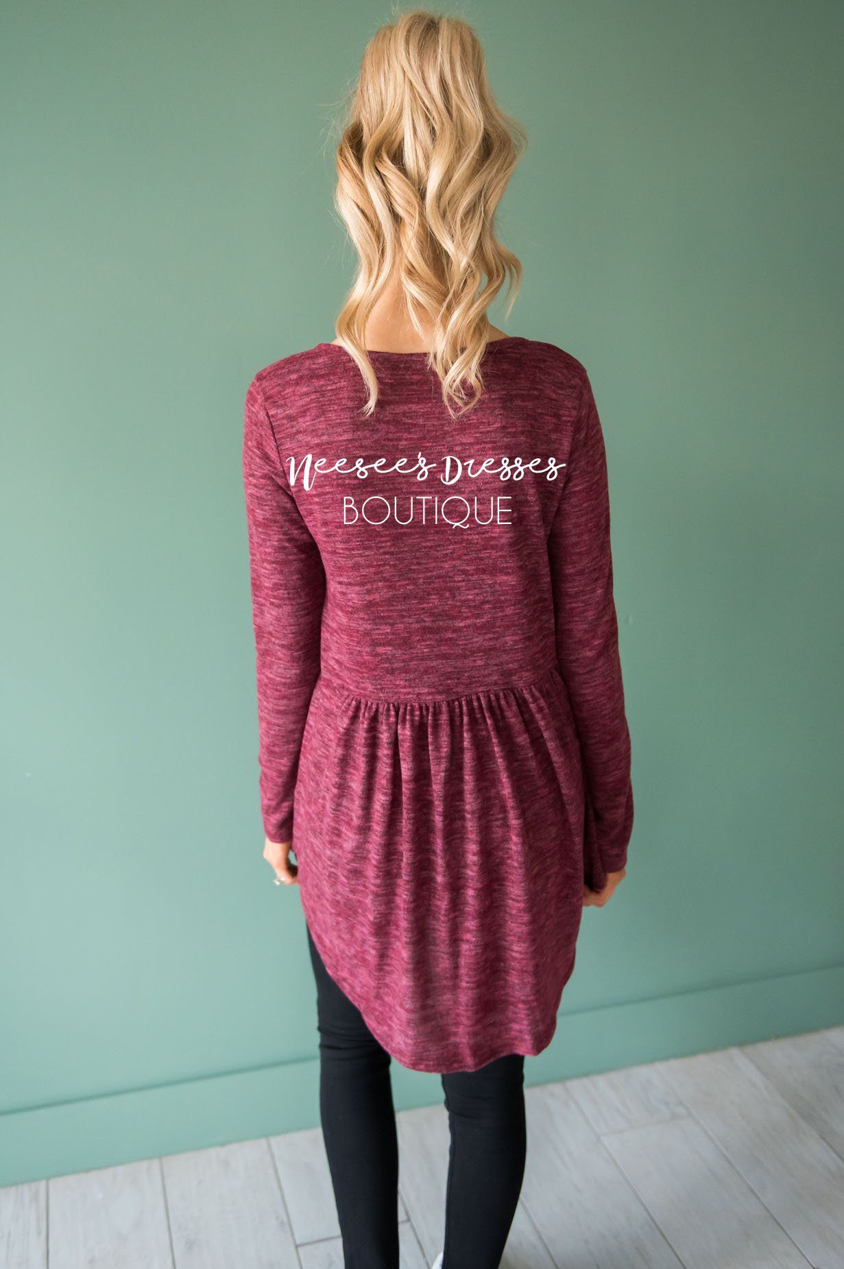 Soft Babydoll Sweater Modest Dresses vendor-unknown
