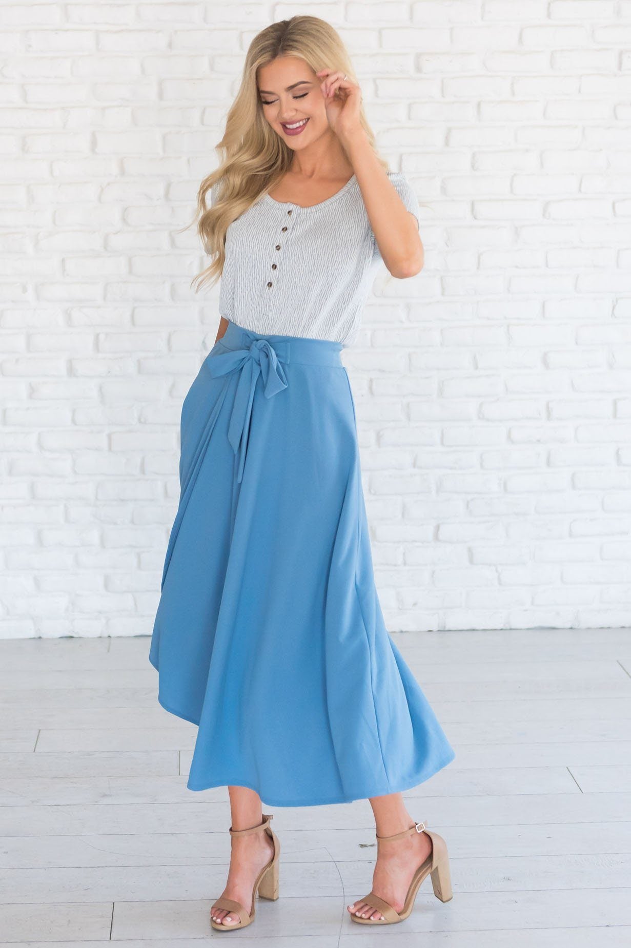 Stand By Our Love Modest Circle Skirt Modest Dresses vendor-unknown