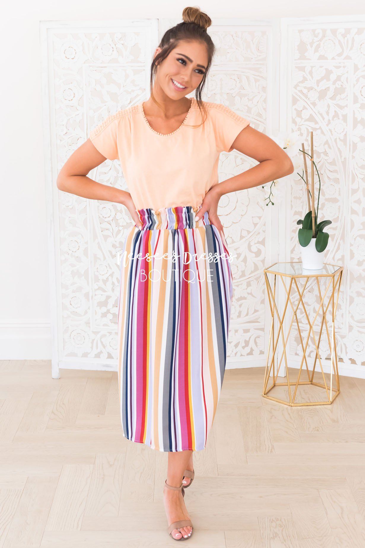 You're So Lovely Modest Skirt Skirts vendor-unknown