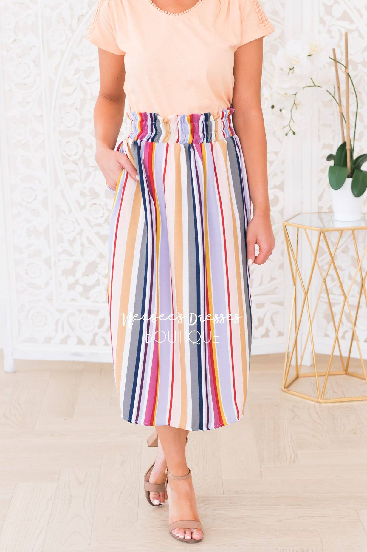 You're So Lovely Modest Skirt Skirts vendor-unknown