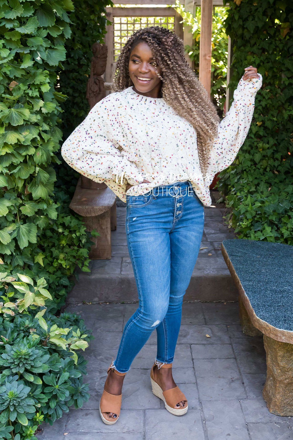 Feeling Fall Modest Sweater Modest Dresses vendor-unknown