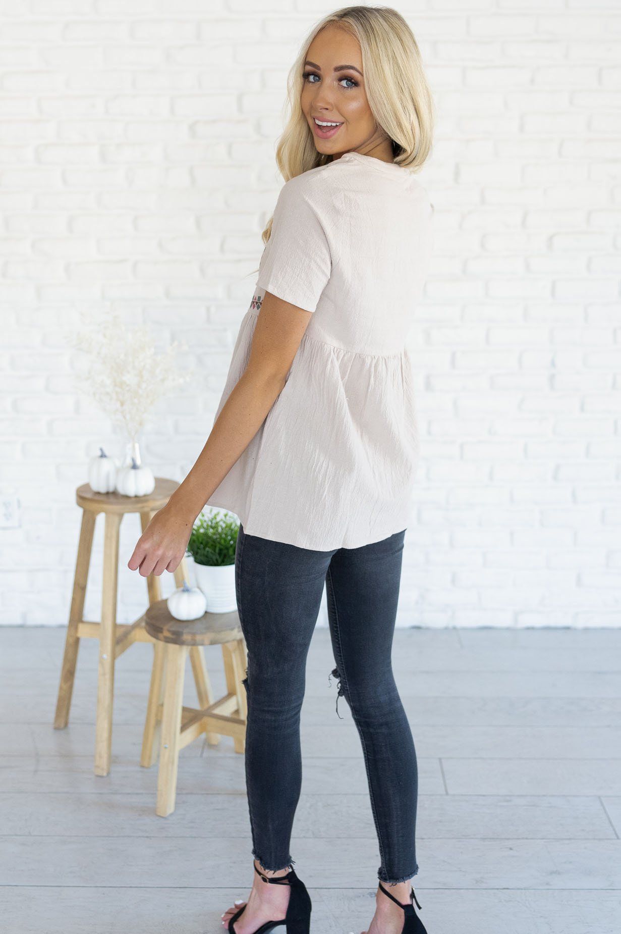 Perfect Getaway Modest Blouse Tops vendor-unknown