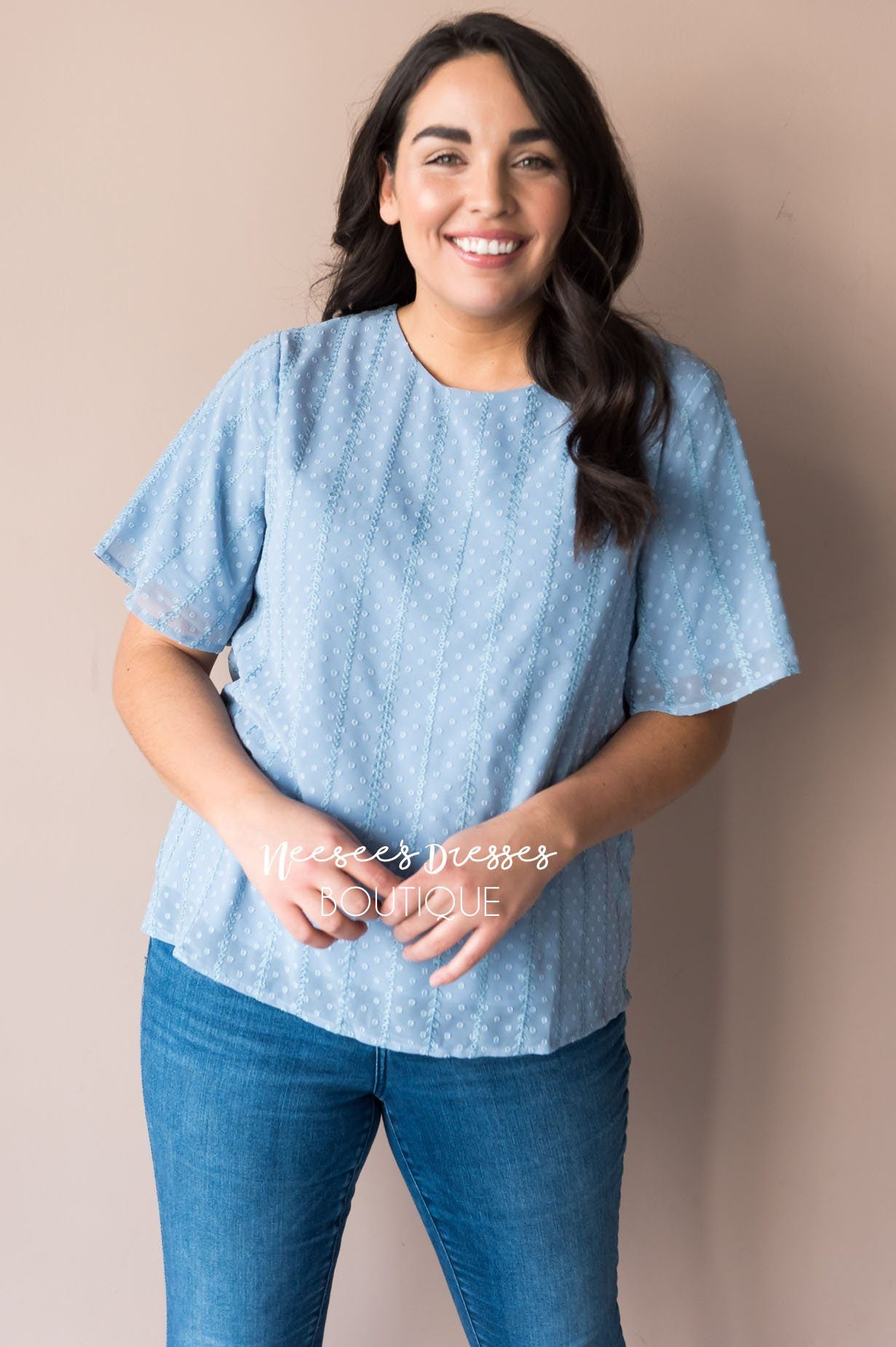 Trustworthy Sheer Modest Blouse Tops vendor-unknown