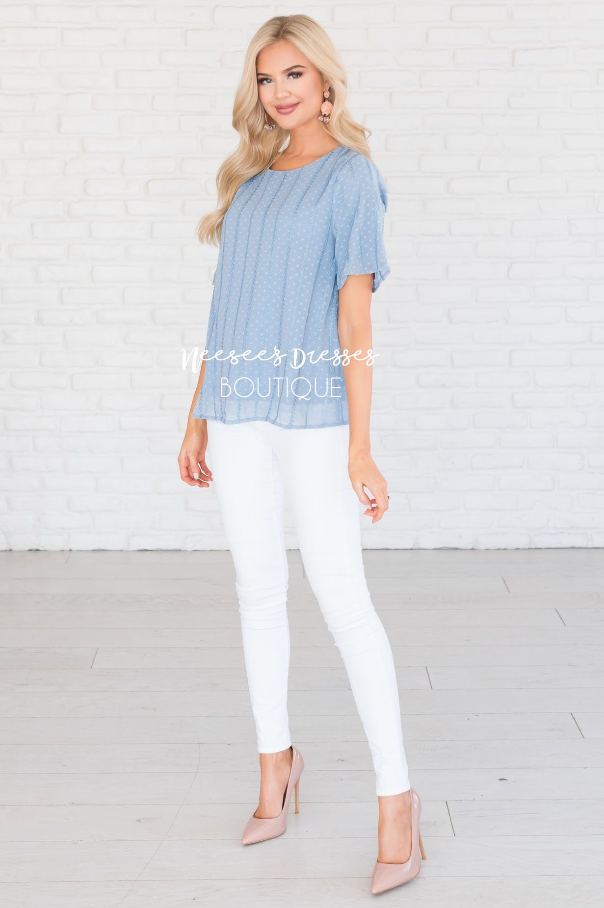 Trustworthy Sheer Modest Blouse Tops vendor-unknown