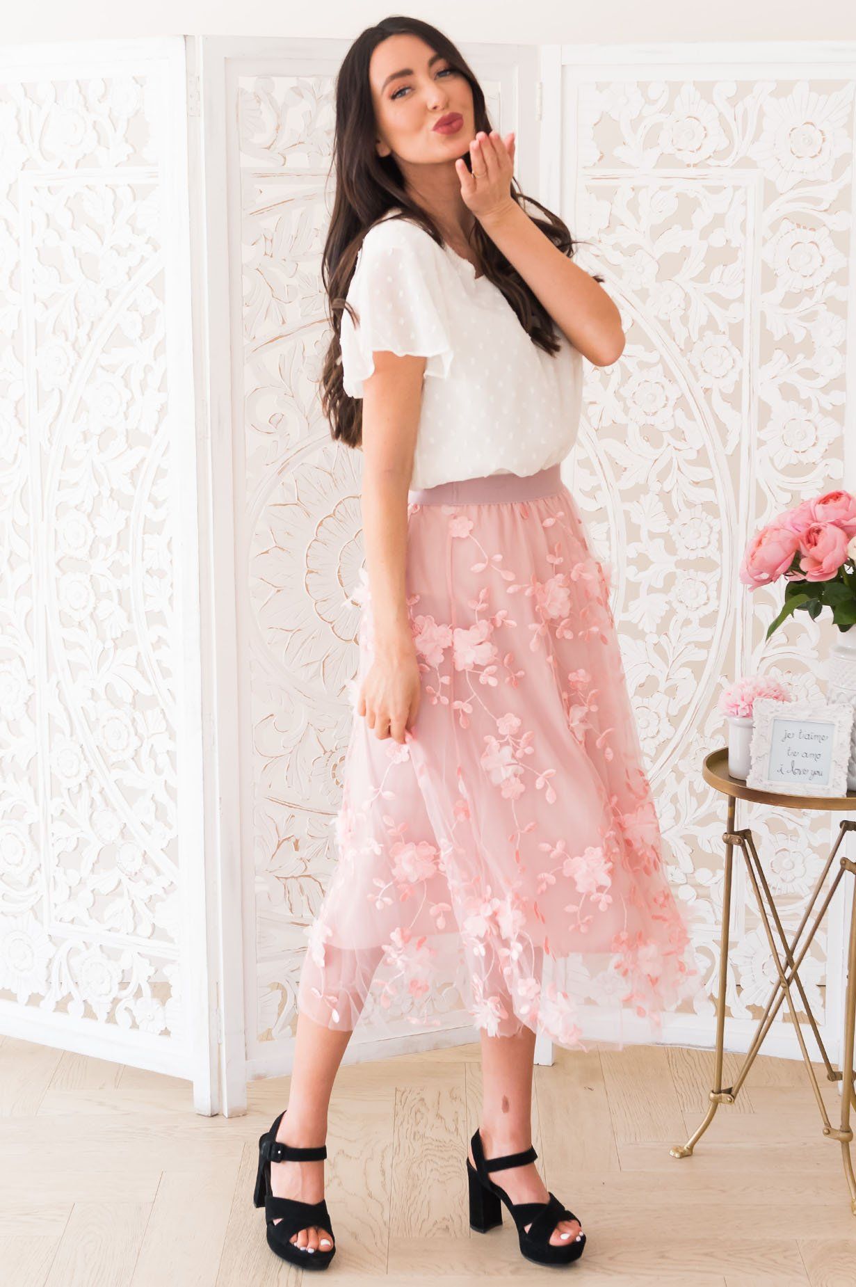 Fairytale Dreams Modest Tulle Skirt NeeSee's Dresses