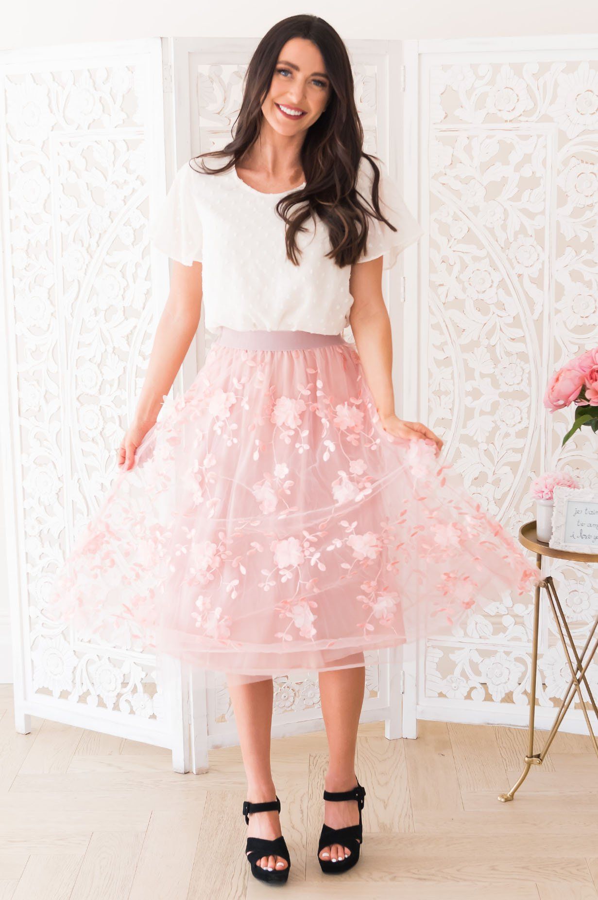 Fairytale Dreams Modest Tulle Skirt NeeSee's Dresses
