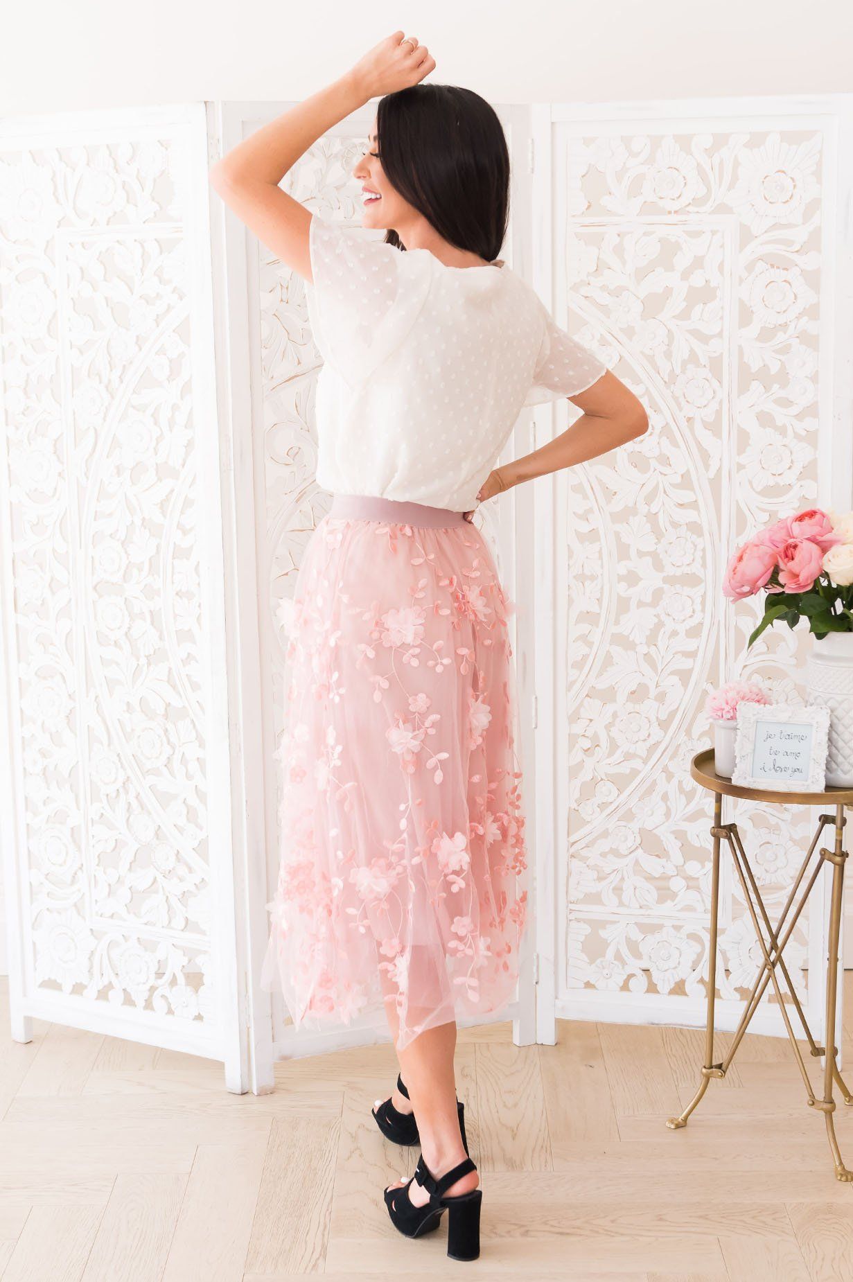 Fairytale Dreams Modest Tulle Skirt NeeSee's Dresses