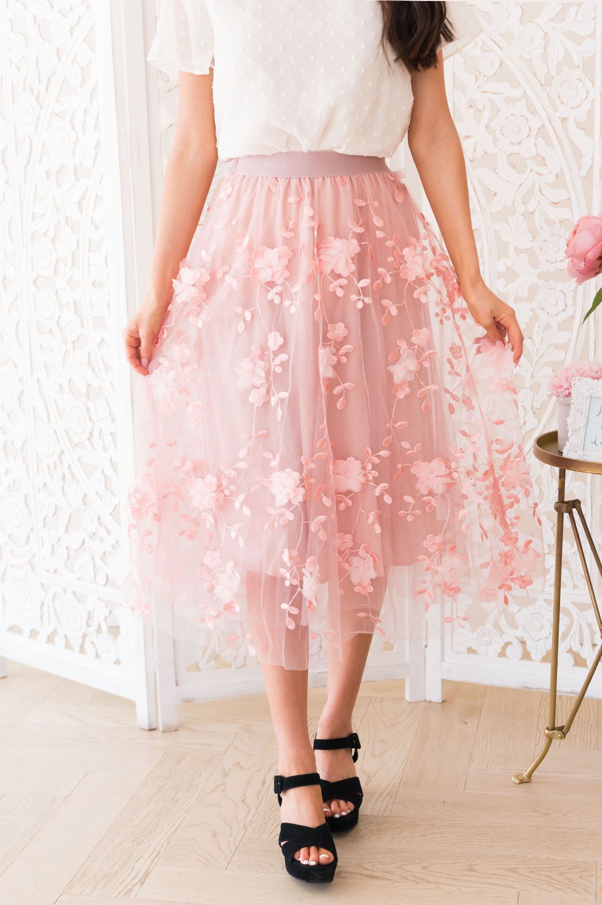 Fairytale Dreams Modest Tulle Skirt NeeSee's Dresses