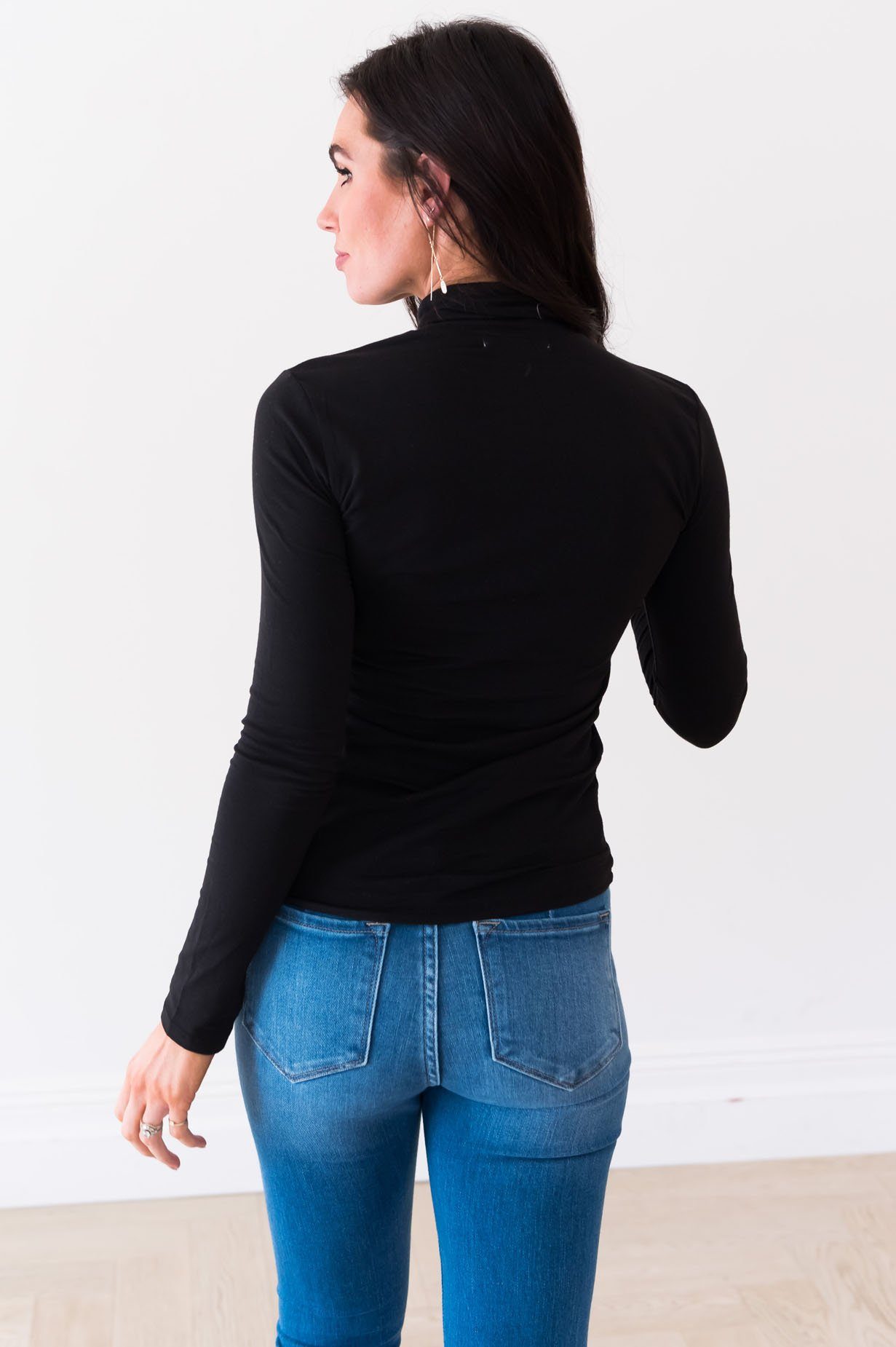 Get Close To Me Modest Turtleneck Tops vendor-unknown