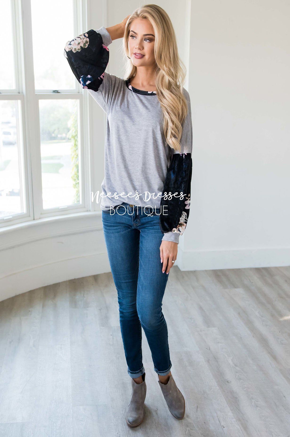 Playful Personality Velvet Sleeve Sweater Tops vendor-unknown