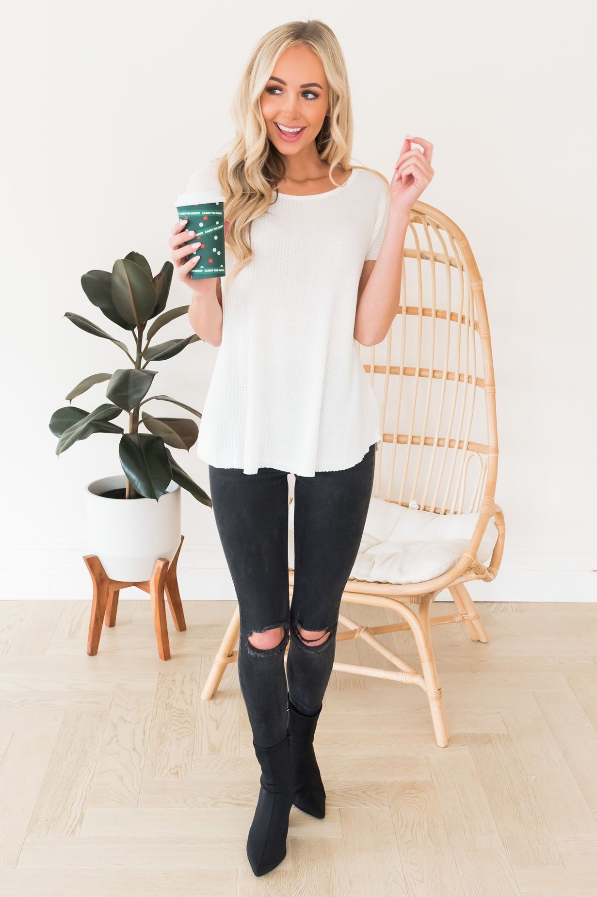 Dream Chaser Modest Thermal Top Modest Dresses vendor-unknown