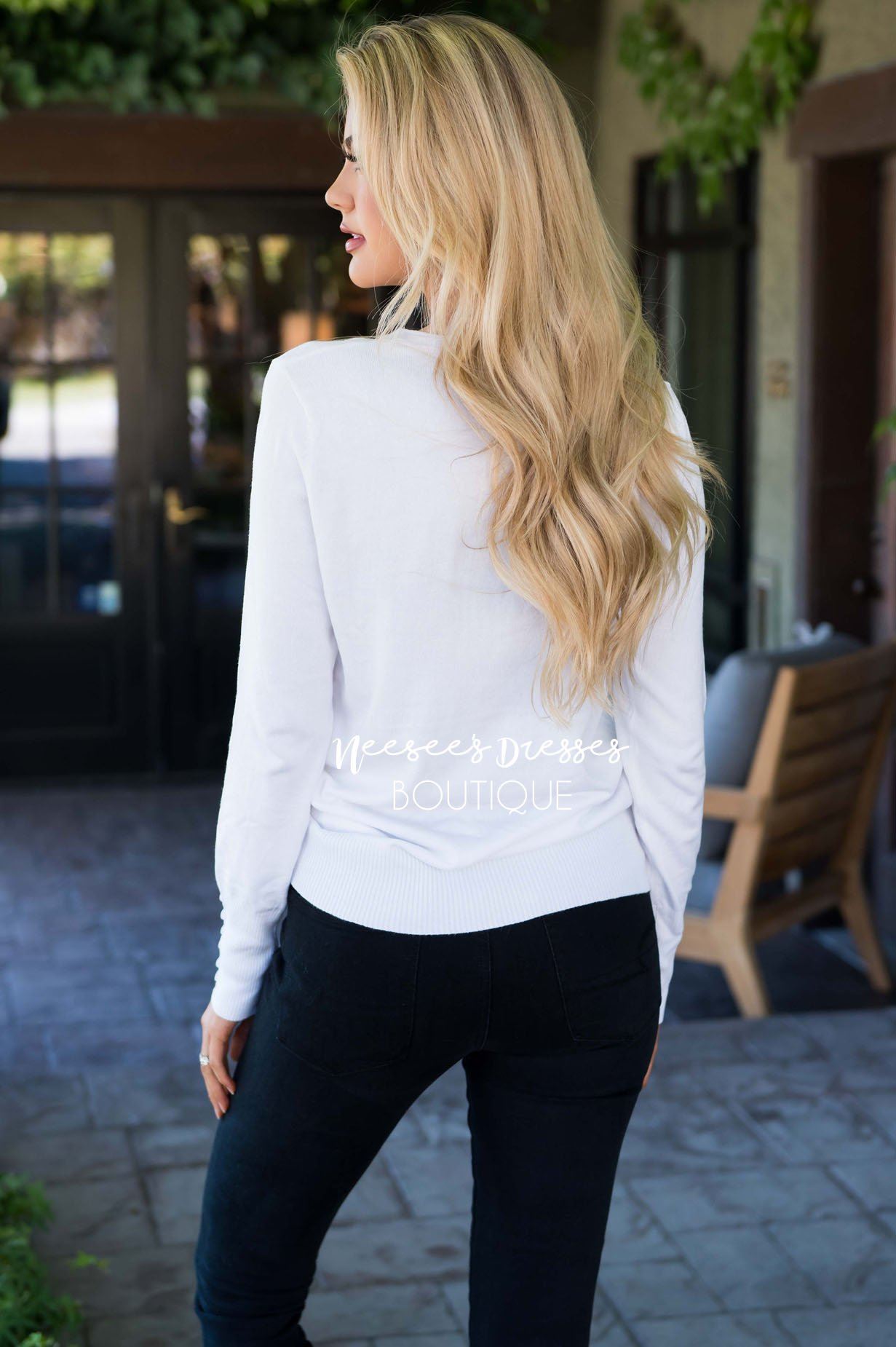 In Love with Fall Button Sleeve Sweater Tops vendor-unknown