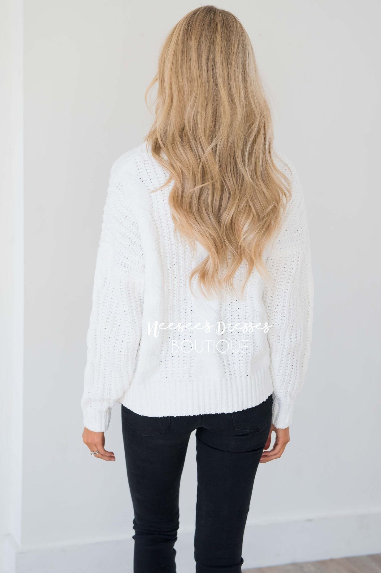 Snowy Nights Chunky Knit Sweater Tops vendor-unknown