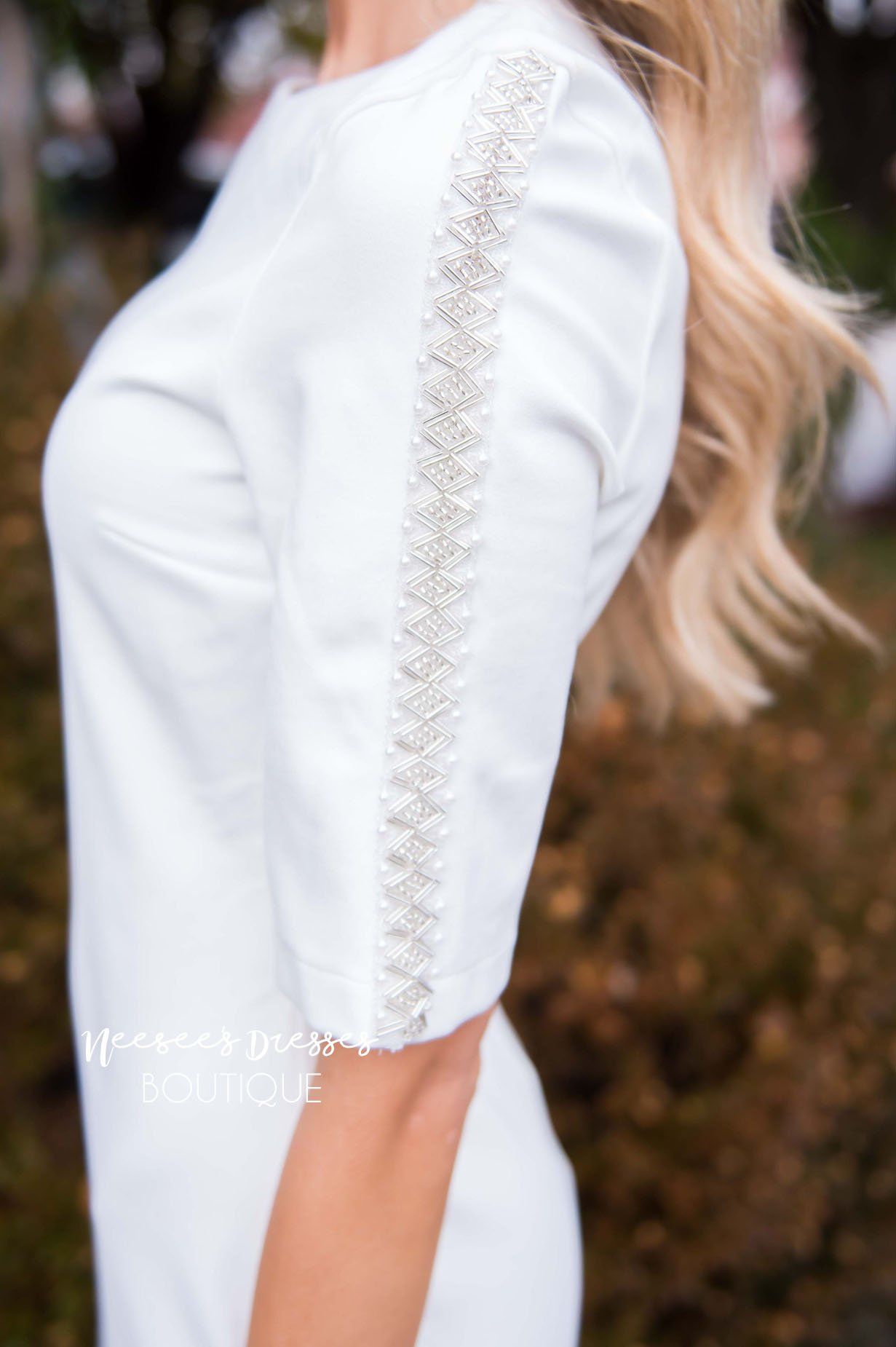 The Christina Beaded Dress Modest Dresses vendor-unknown