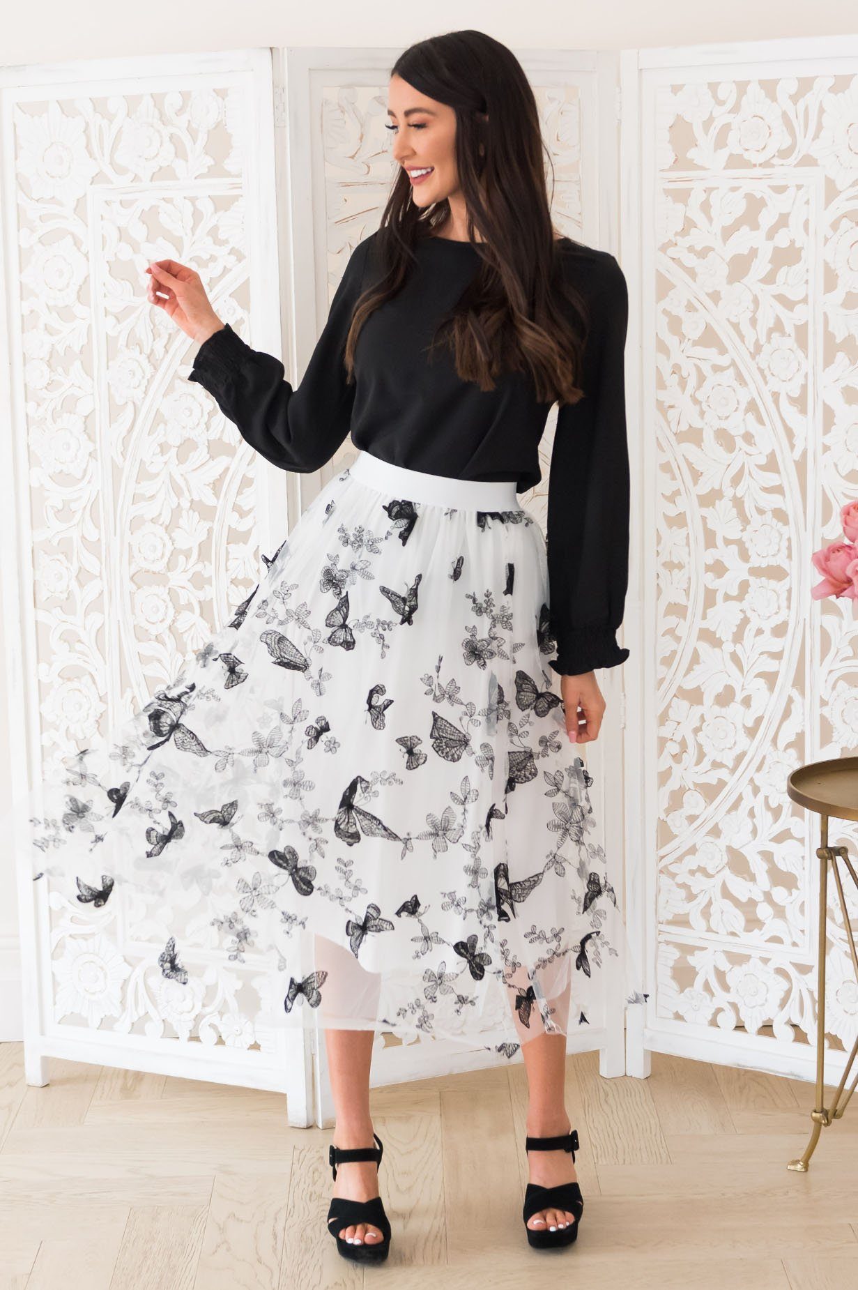 Fairytale Wishes Modest Tulle Skirt NeeSee's Dresses