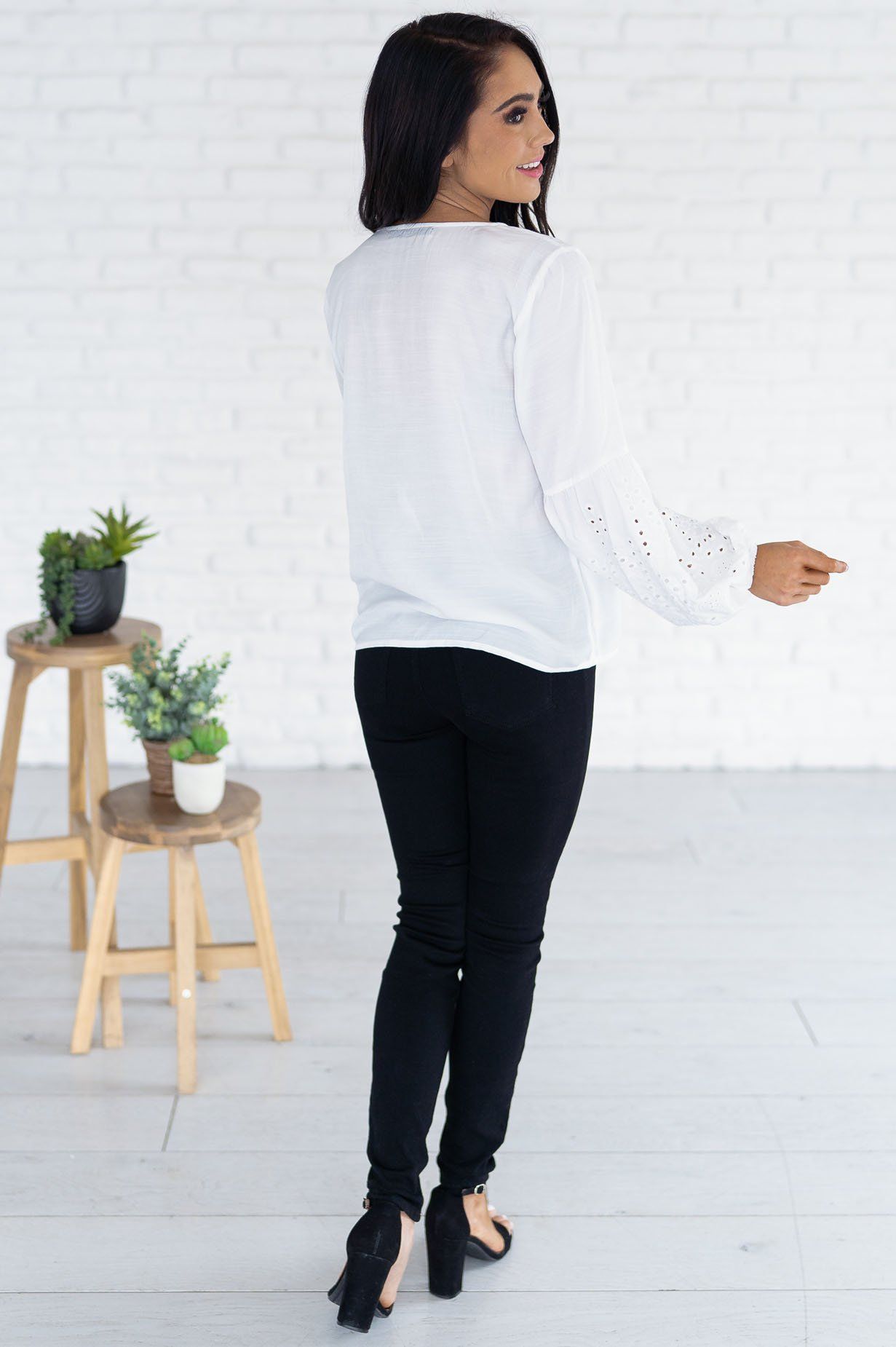 Closer To My Heart Modest Blouse Tops vendor-unknown