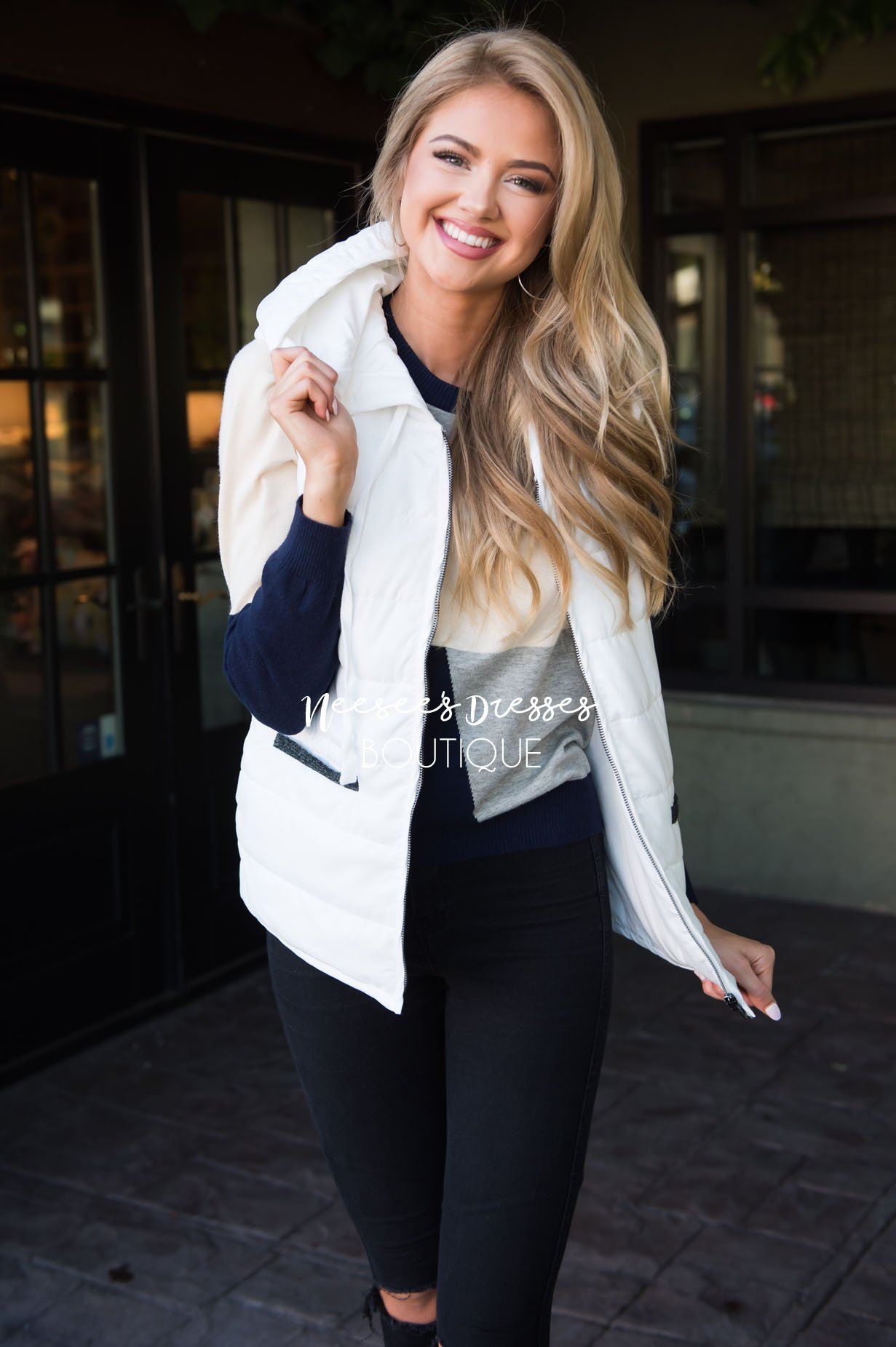 Autumn Days Vest Tops vendor-unknown