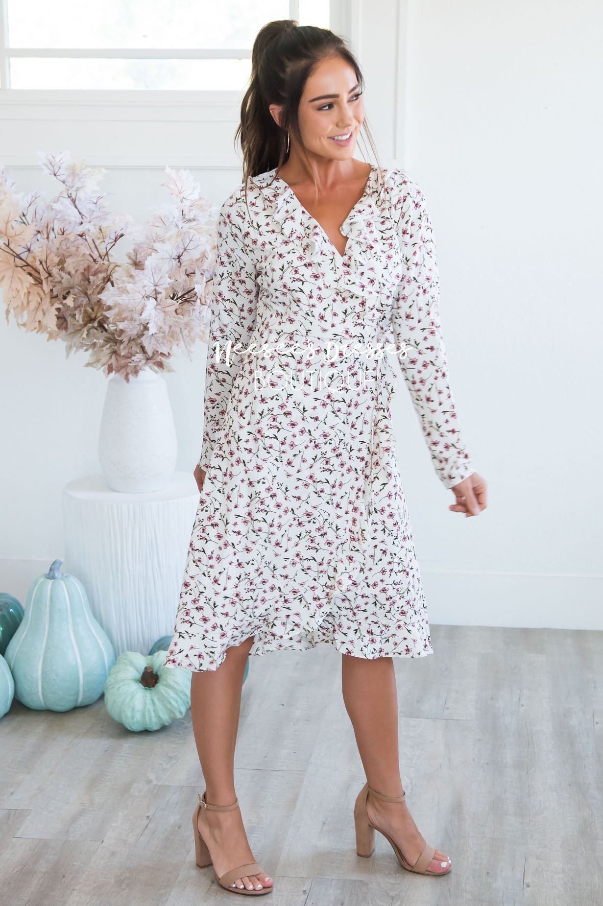 The Millie Wrap Dress Modest Dresses vendor-unknown