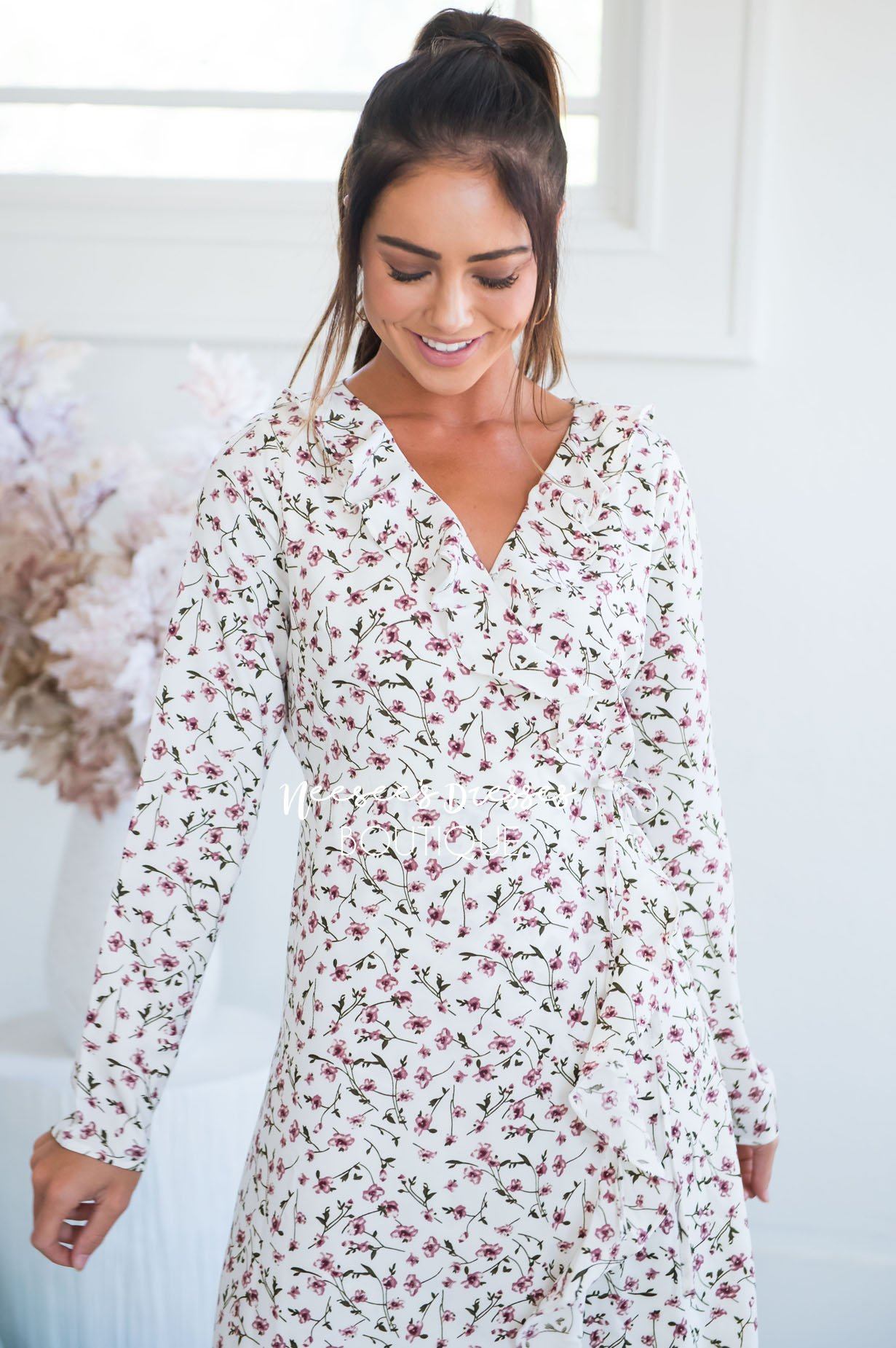 The Millie Wrap Dress Modest Dresses vendor-unknown