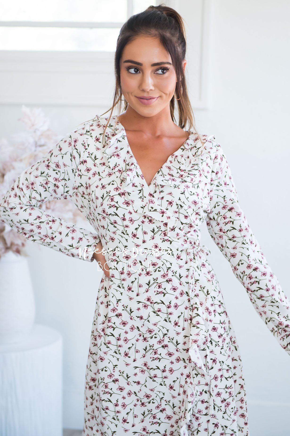 The Millie Wrap Dress Modest Dresses vendor-unknown