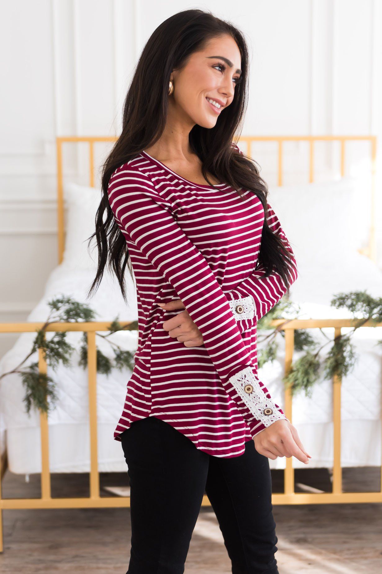 It's All About That Lace Modest Top Modest Dresses vendor-unknown