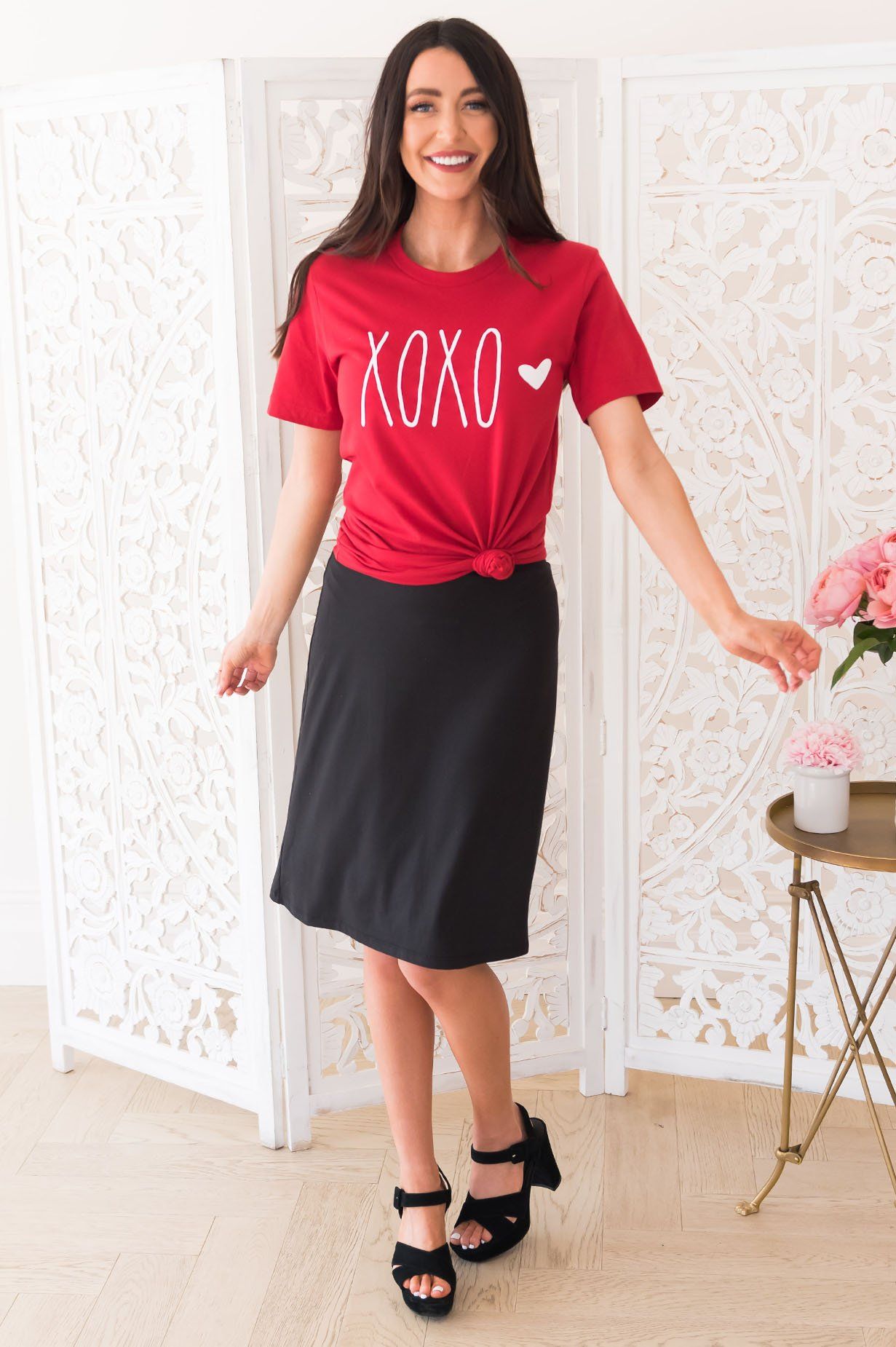 XOXO Modest Tee Modest Dresses vendor-unknown