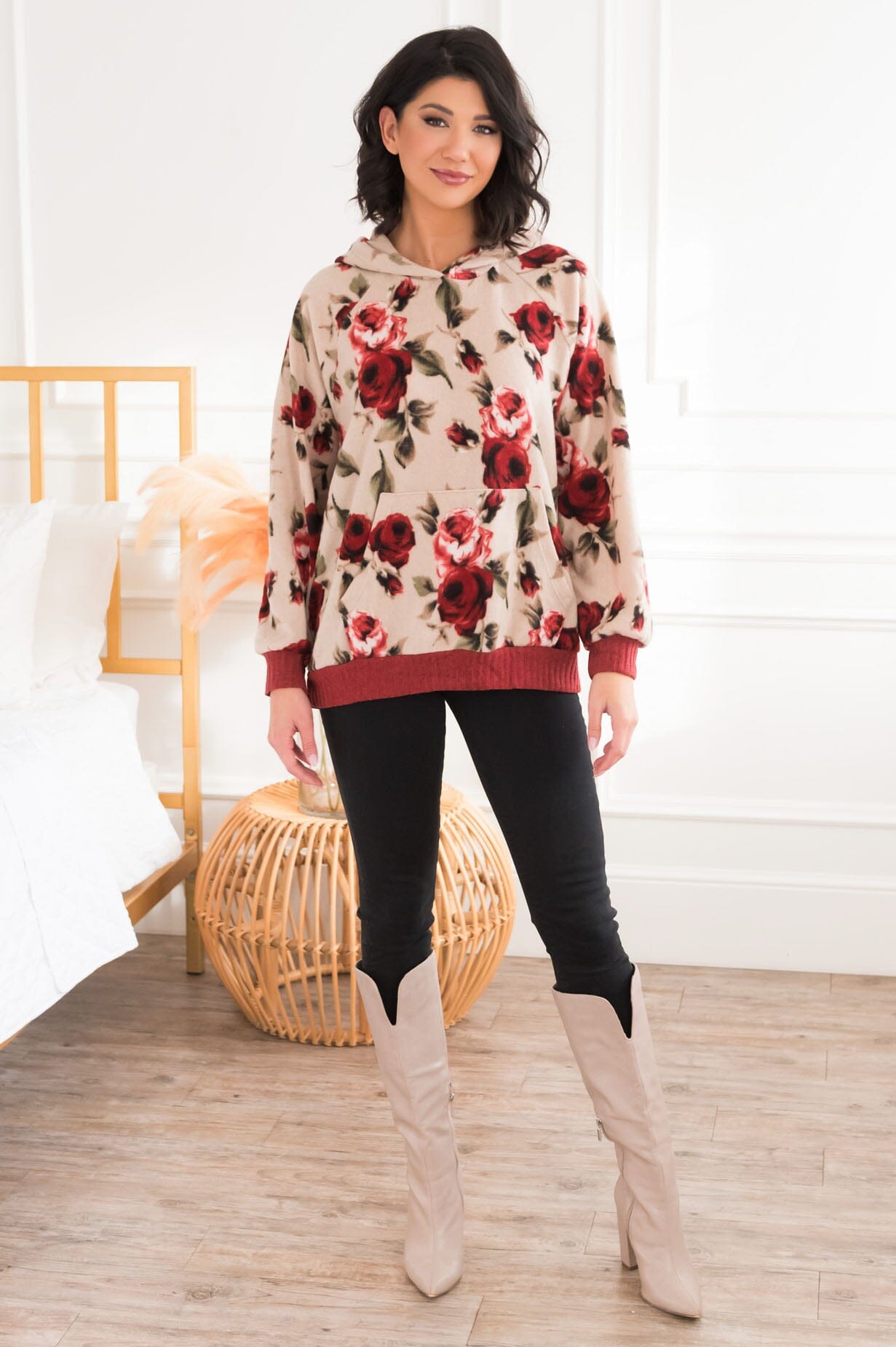 Being A Leader Modest Hoodie Tops vendor-unknown 