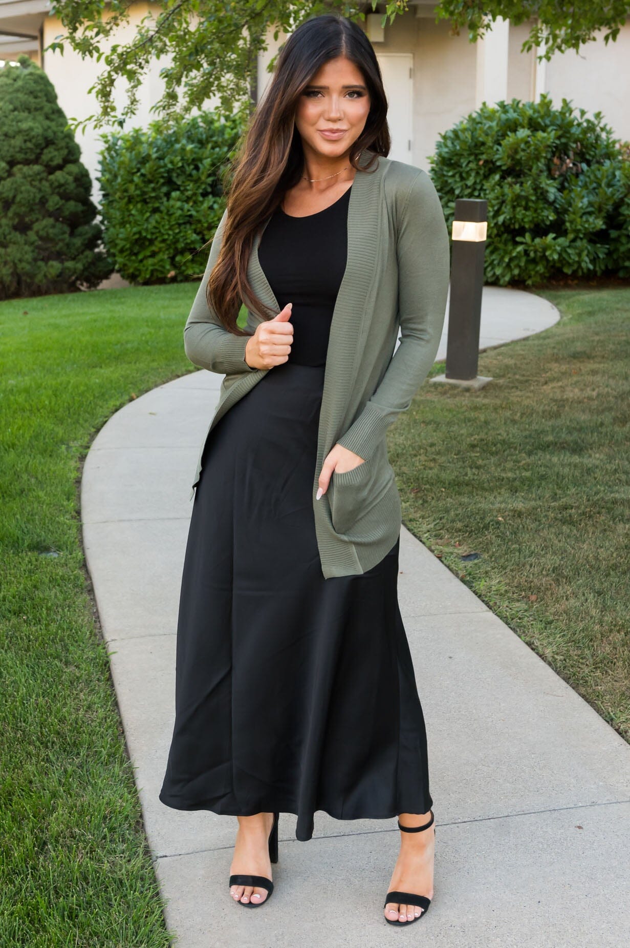 Just A Dream Away Modest Satin Skirt Skirts vendor-unknown 