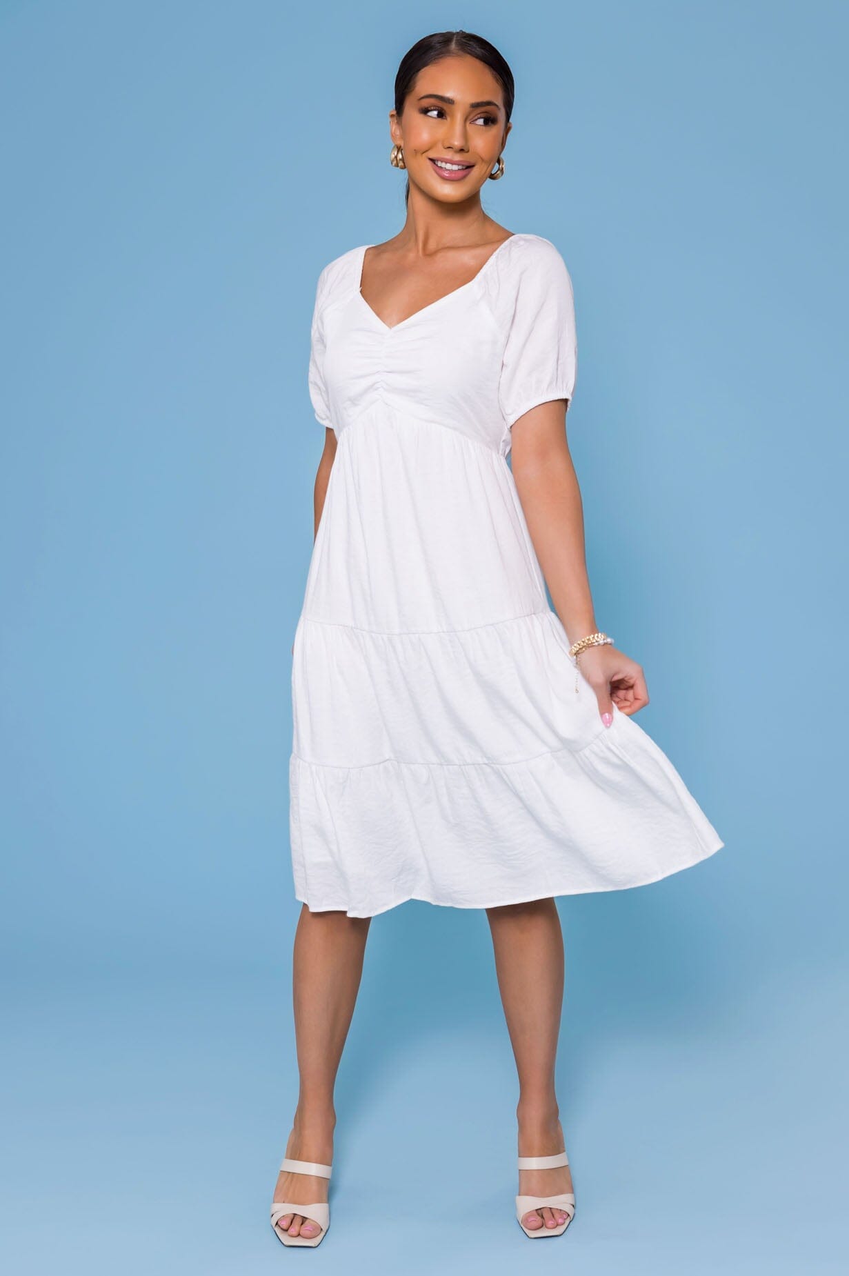 The Olivia Modest Mid-Length Dress