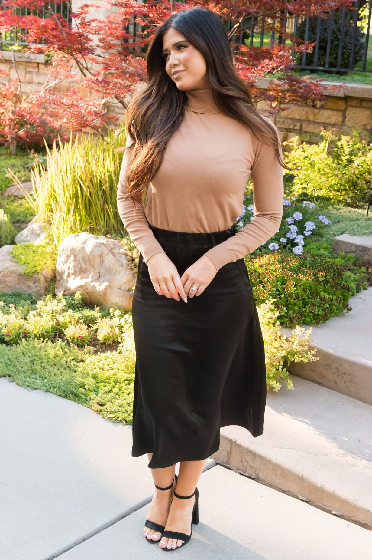 Follow Your Dreams Modest Satin Skirt Skirts vendor-unknown 