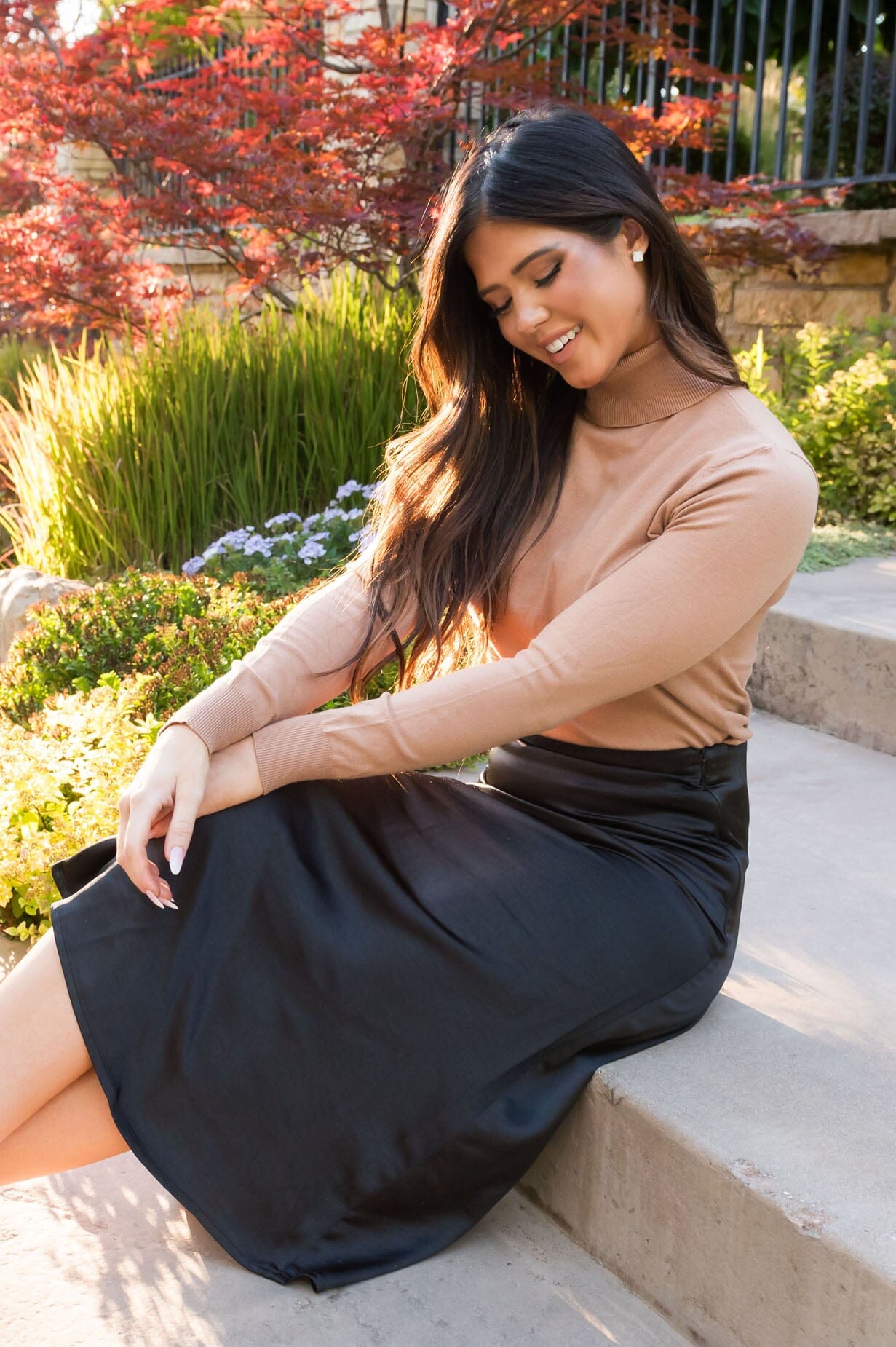 Follow Your Dreams Modest Satin Skirt Skirts vendor-unknown 