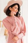 Warm Soft & Sophisticated Button Sleeve Sweater Tops vendor-unknown