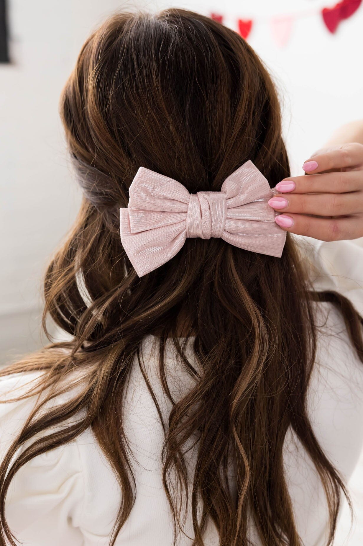 Add A Bit Of Shimmer Hair Bow Accessories & Shoes Leto Accessories 