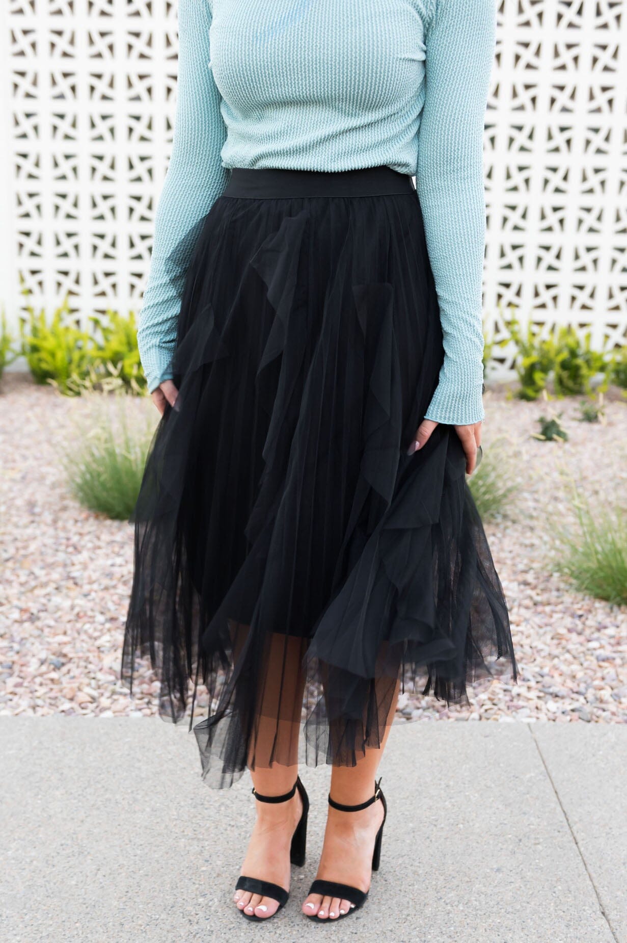 Far & Away Modest Tulle Skirt Skirts vendor-unknown 
