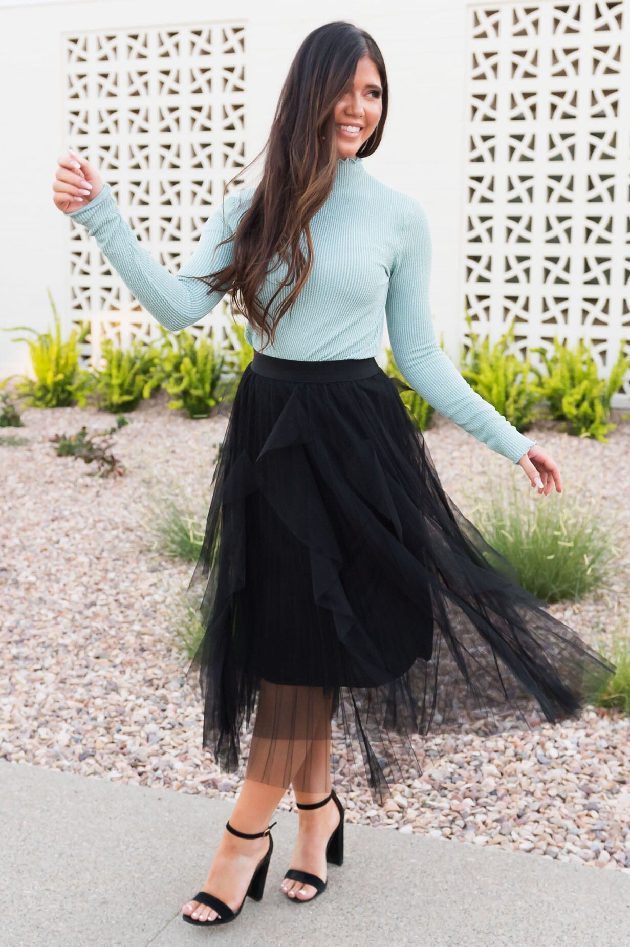 Far & Away Modest Tulle Skirt Skirts vendor-unknown 