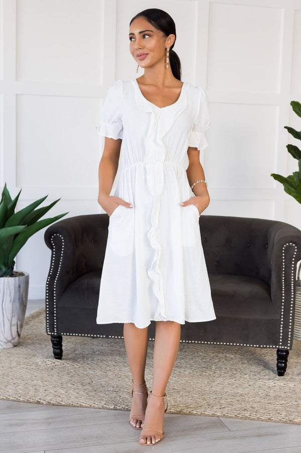 Shop Modest Dresses for Women | Conservative Clothing Tagged "White"