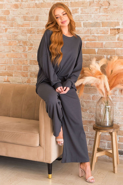 Cozy Up Modest Lounge Top Tops vendor-unknown