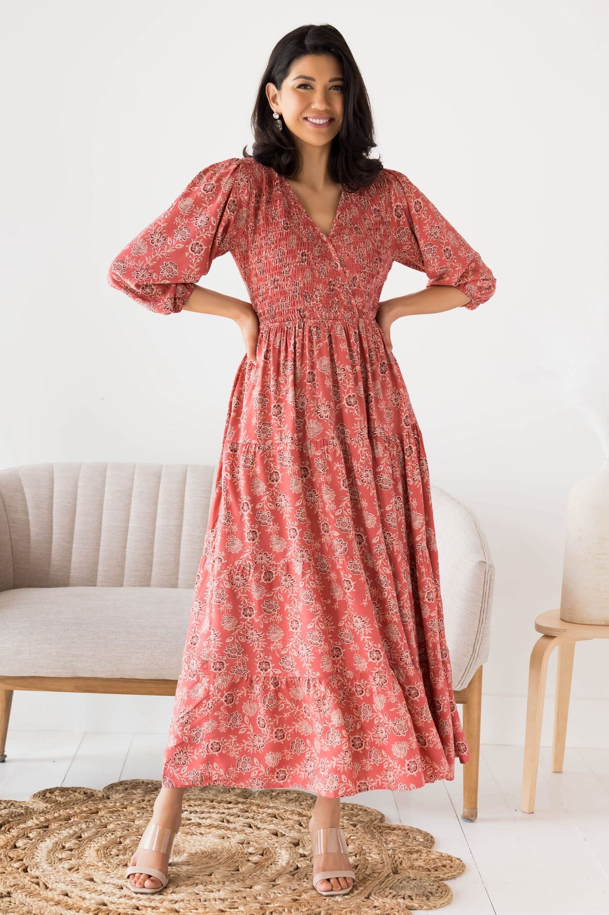 marea maxi dress MAREA CROCHET MAXI DRESS | GREEN