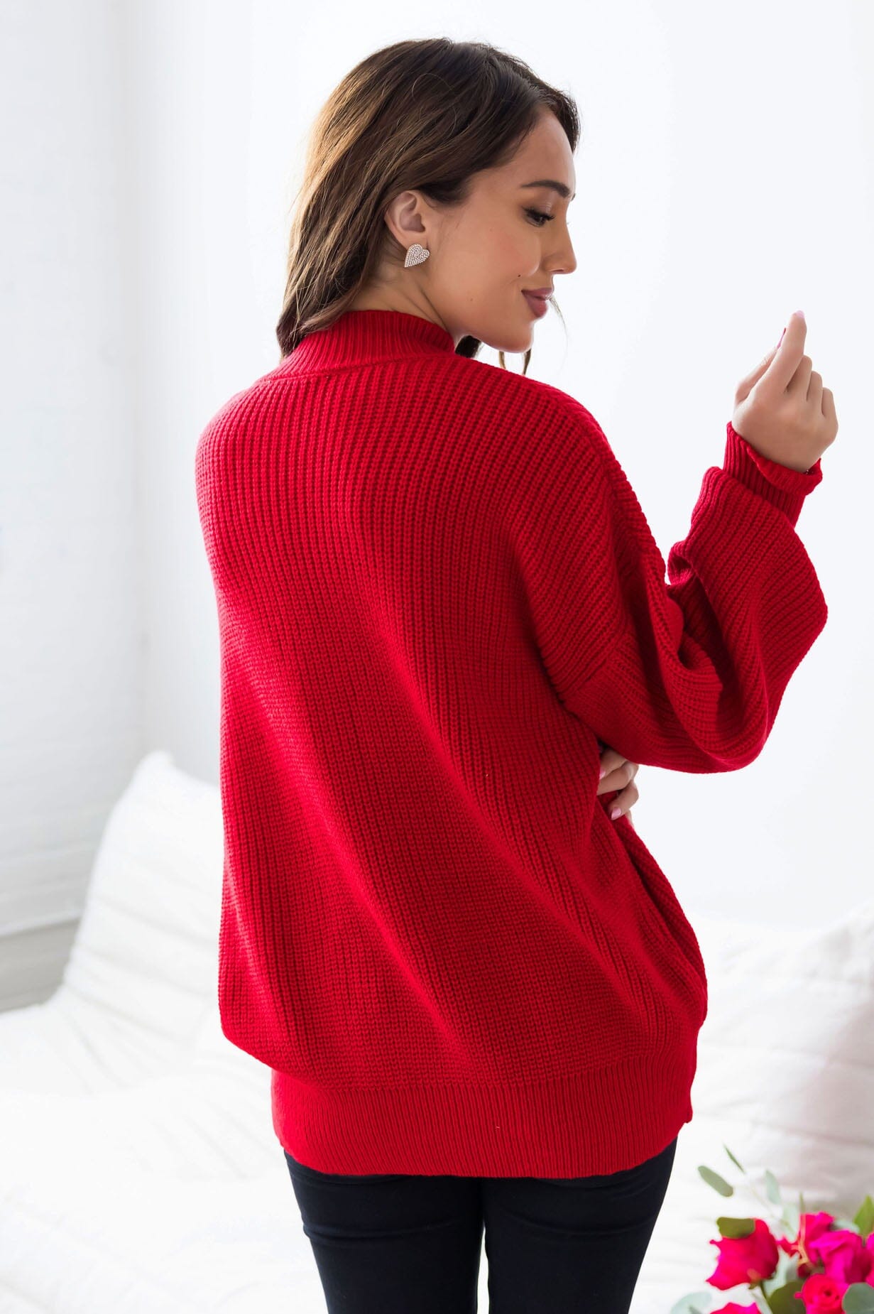 Coupled Up Sequin Heart Sweater Modest Dresses vendor-unknown 